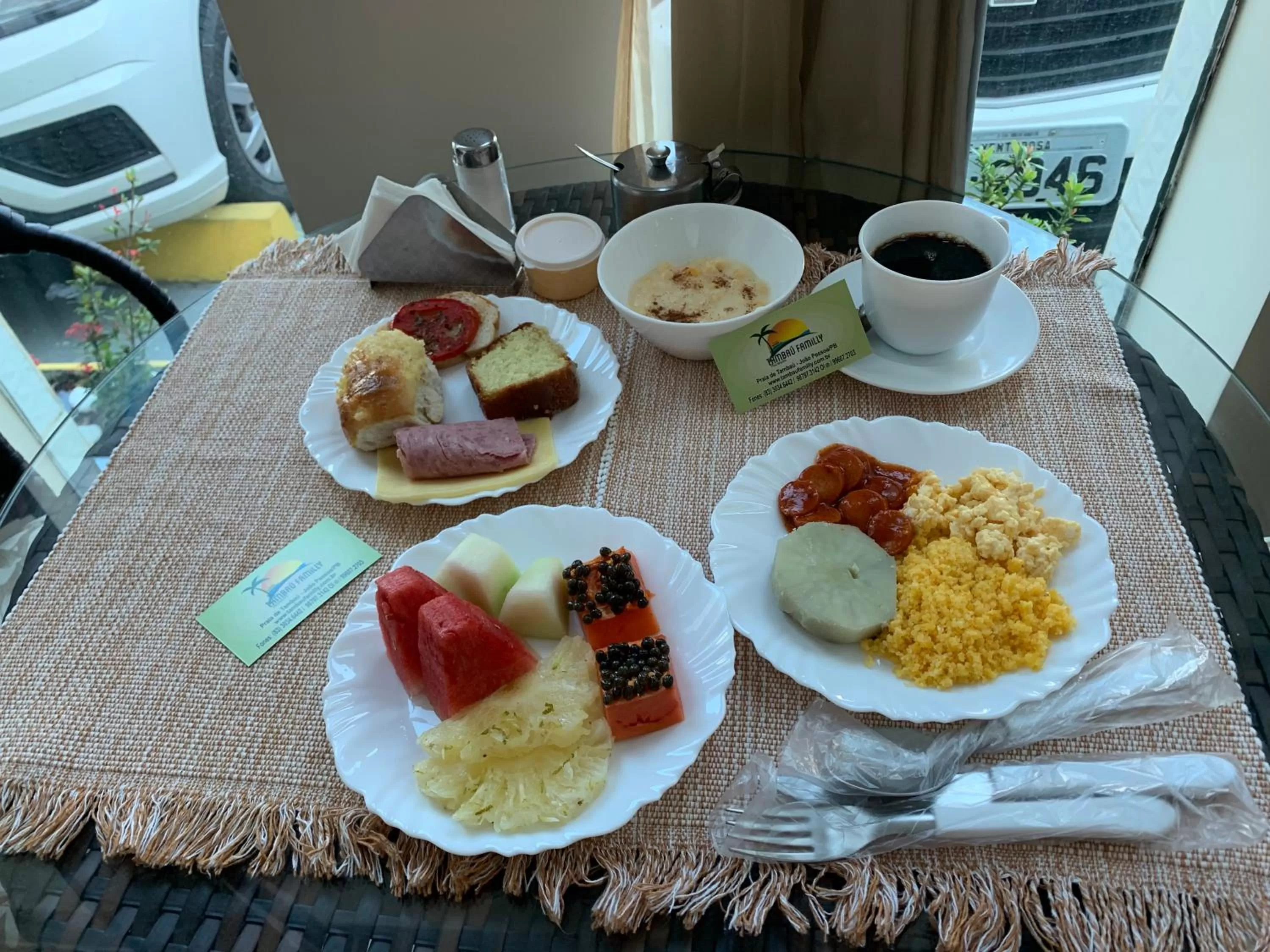 Breakfast in Pousada Familly -Praia de Tambaú -PB