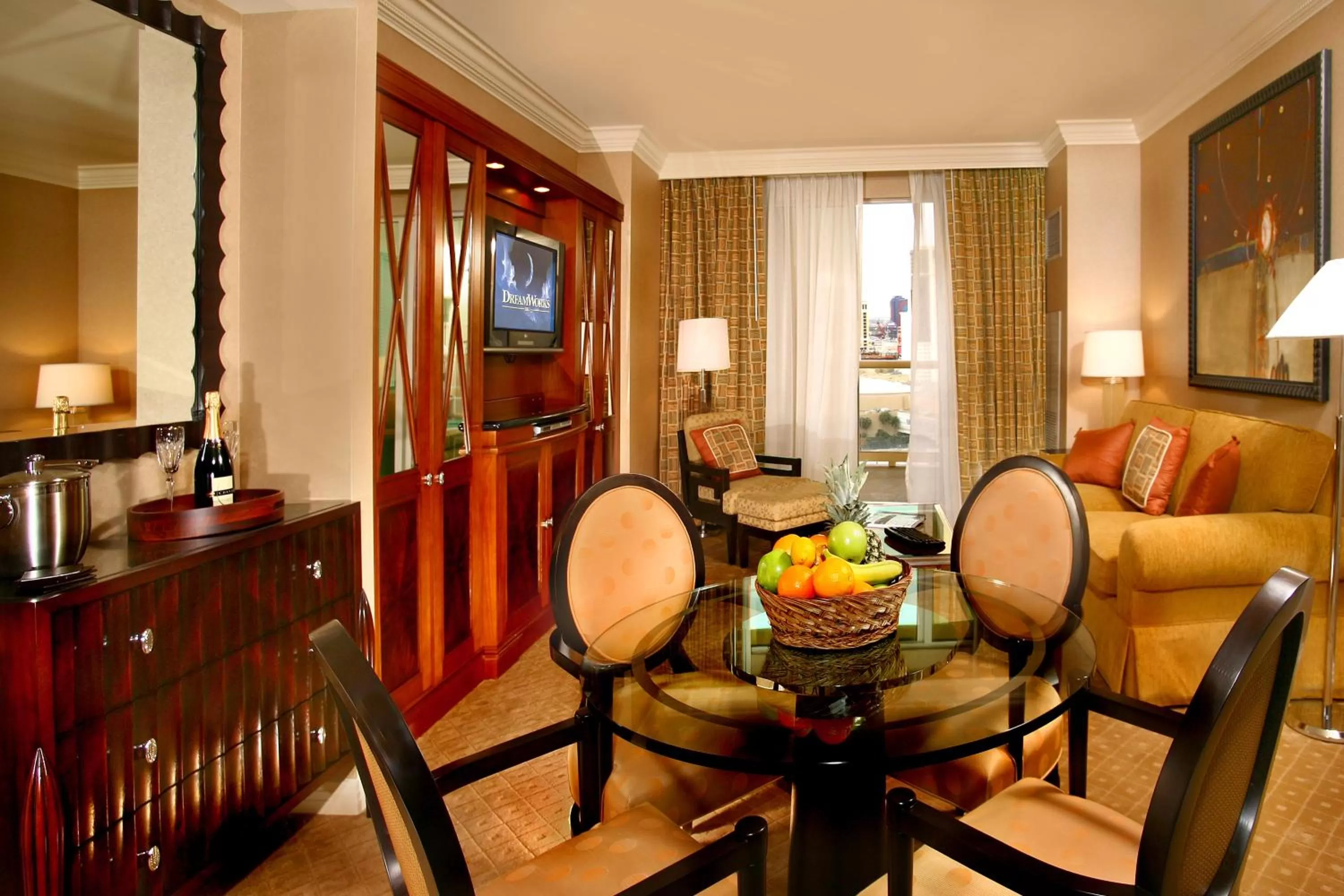Living room in Luxury Suites International at The Signature