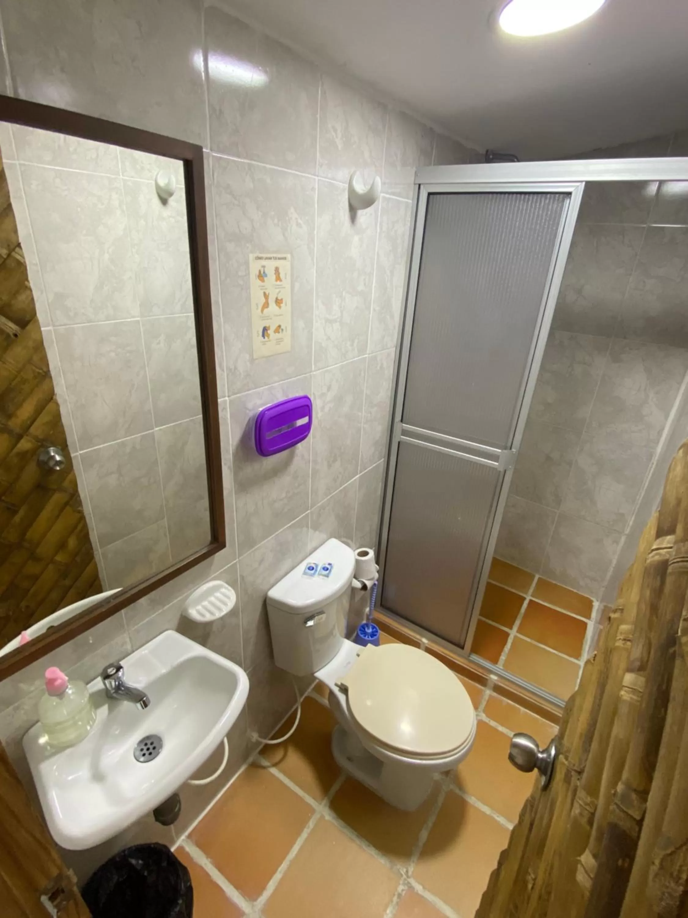 Bathroom in Eco Lodge La Juanita