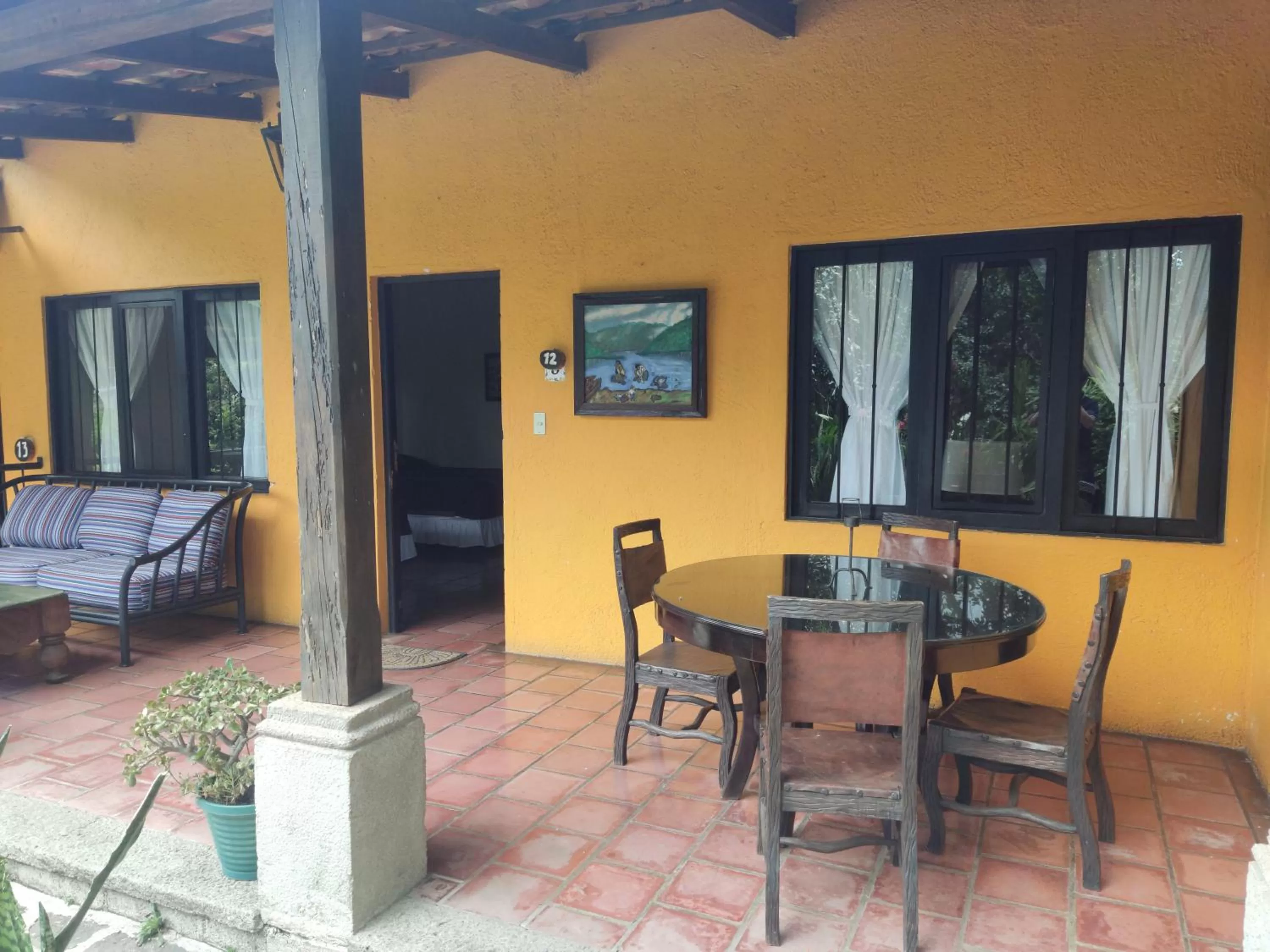 Patio in Hotel Toliman