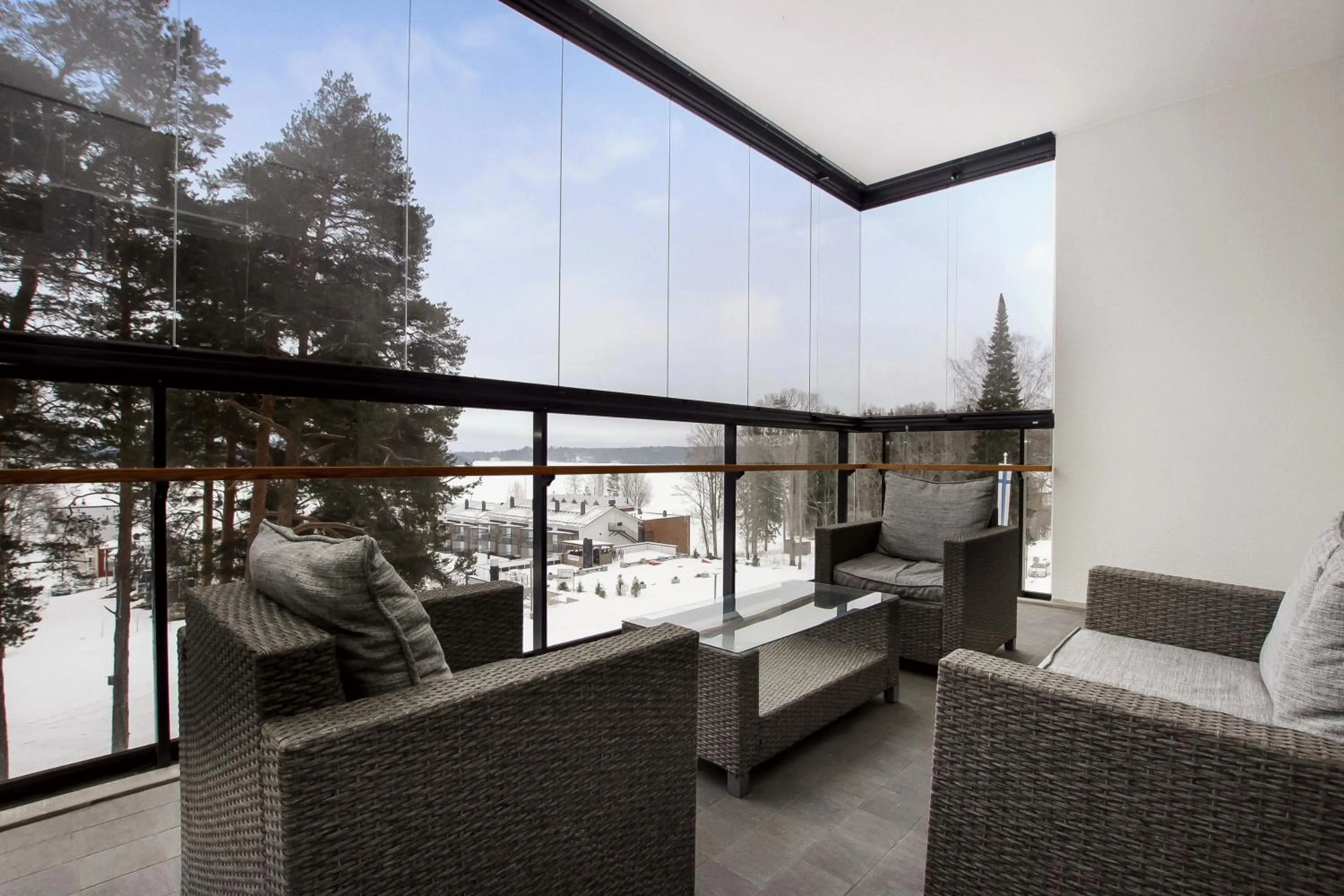 Balcony/Terrace in Holiday Club Saimaa Apartments