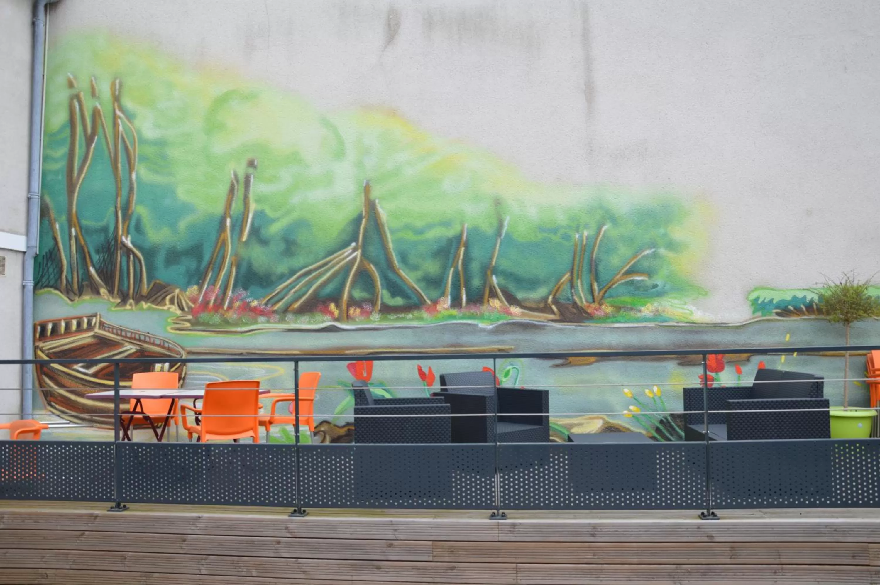 Decorative detail in Hotel le Faisan