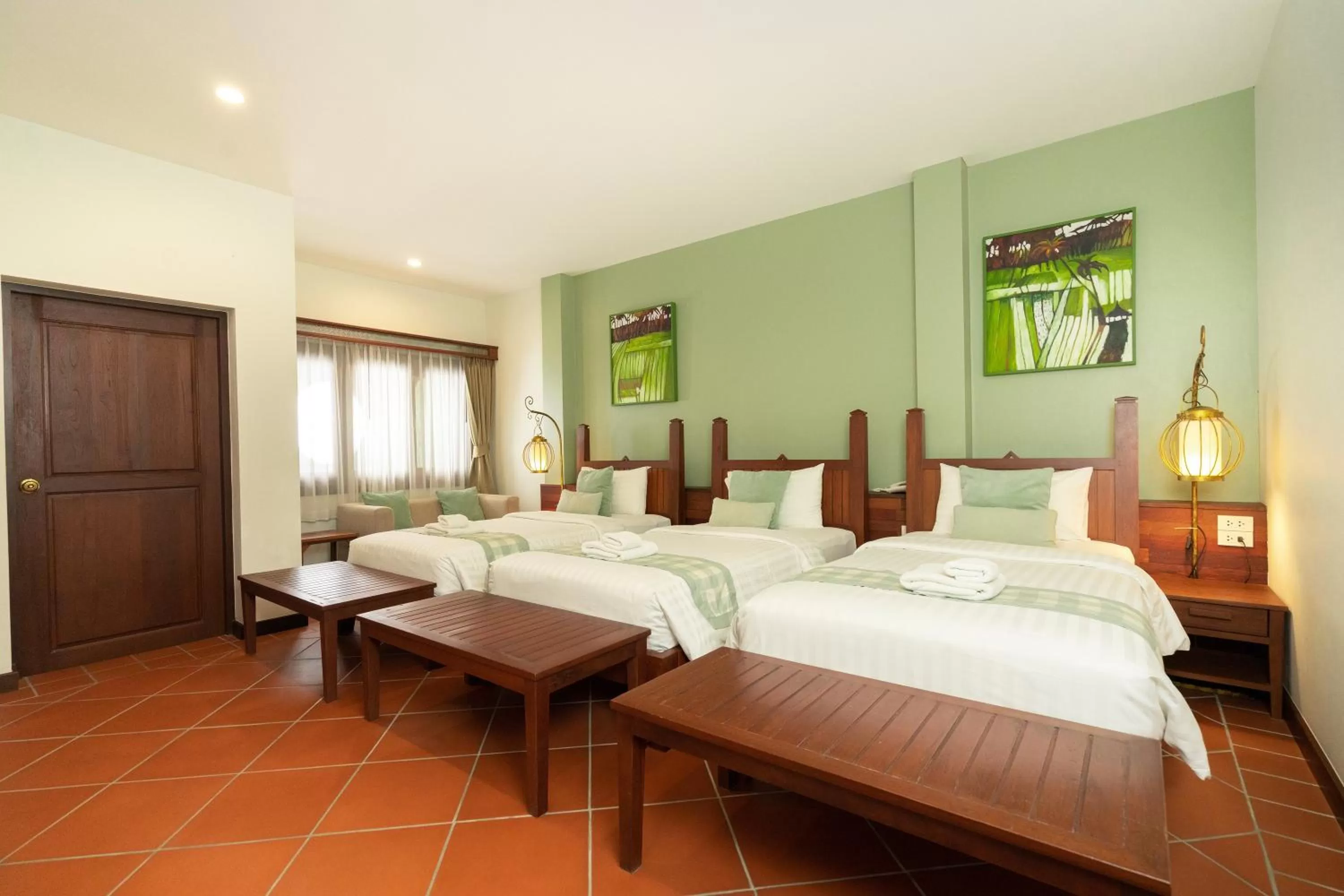 Bed in Villa Sanpakoi