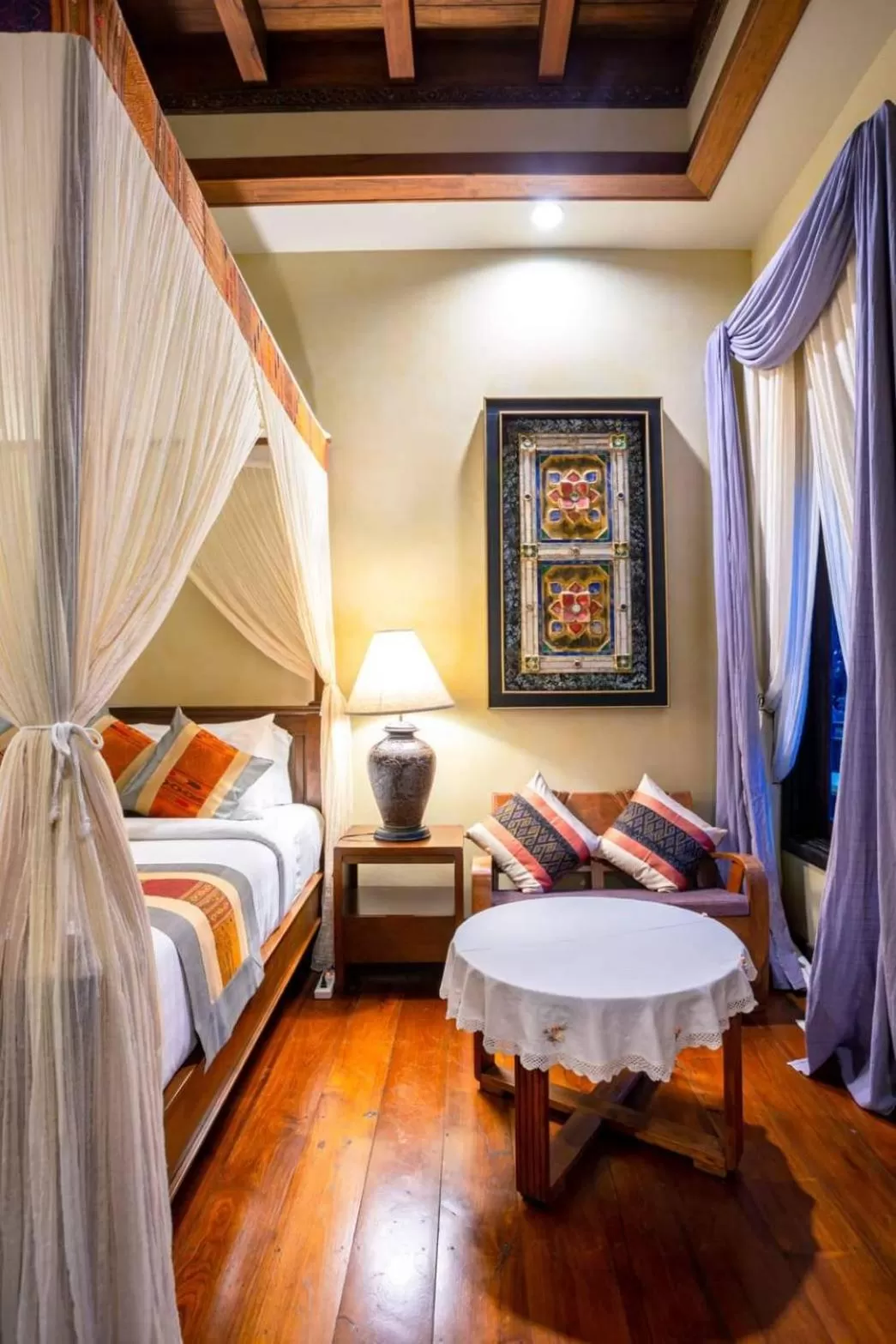 Living room, Bed in Amata Lanna Village อมตะล้านนาวิลเลจ