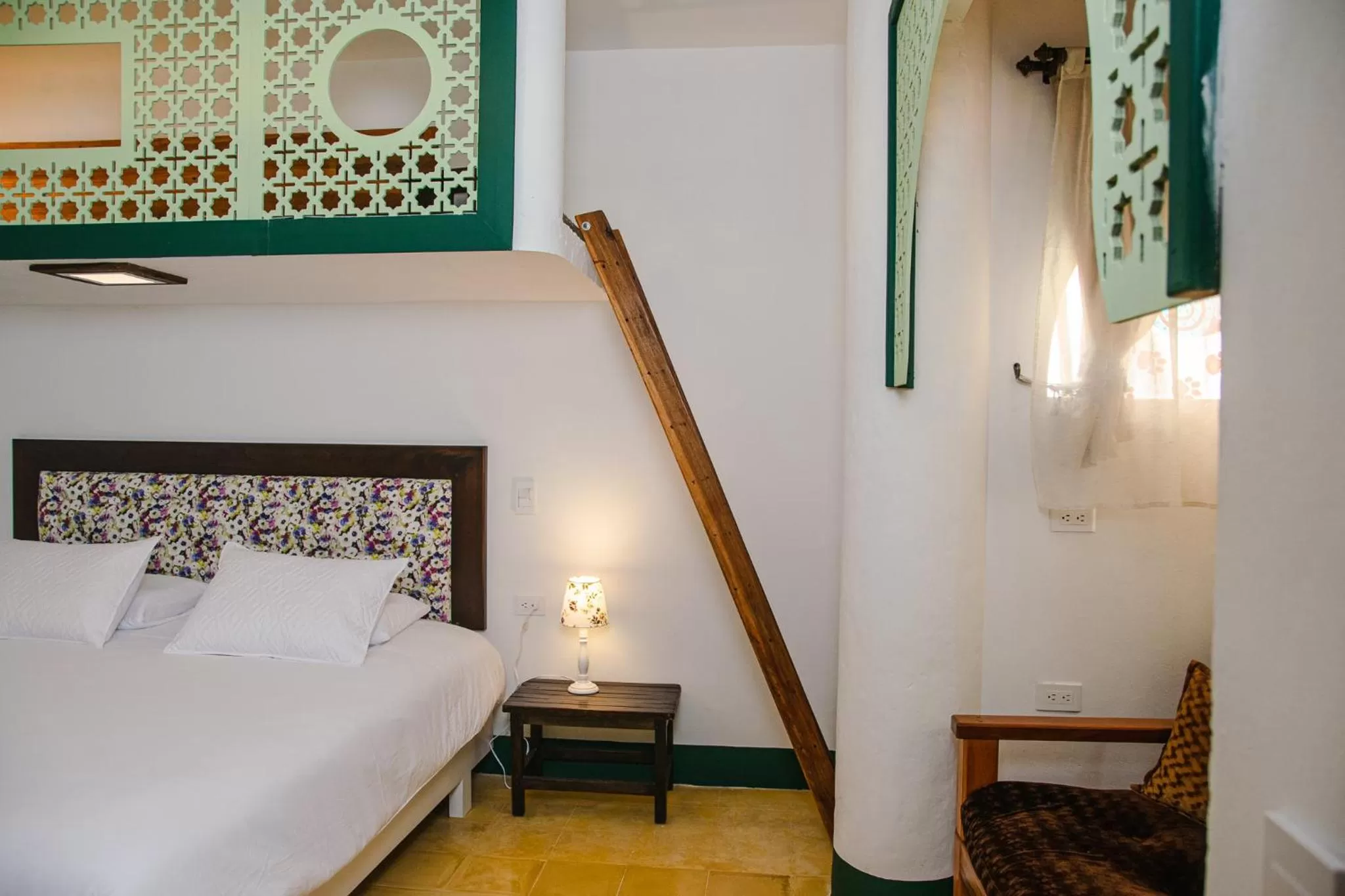 Bed in El Despertar Hotel