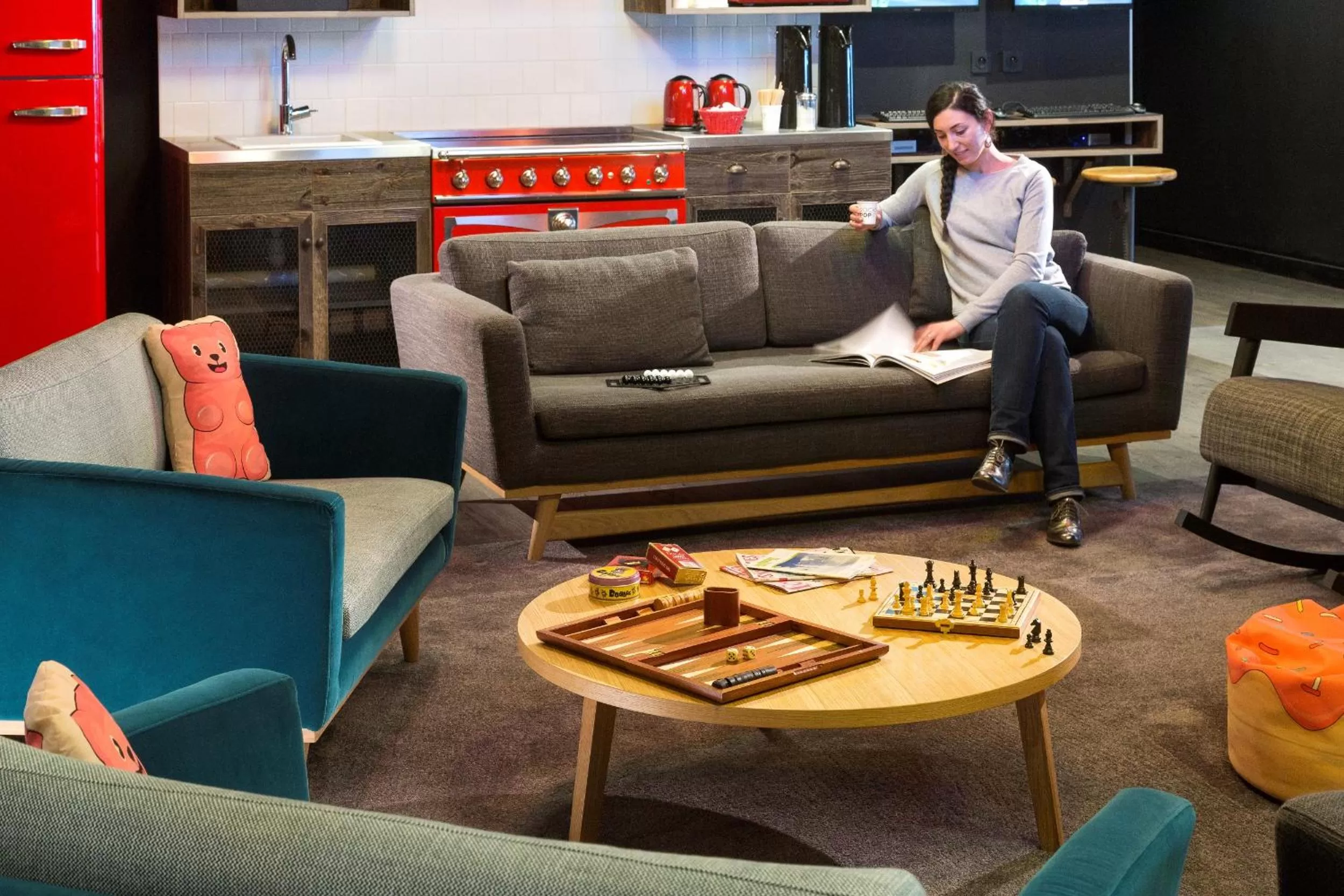 Lobby or reception in RockyPop Chamonix - Les Houches