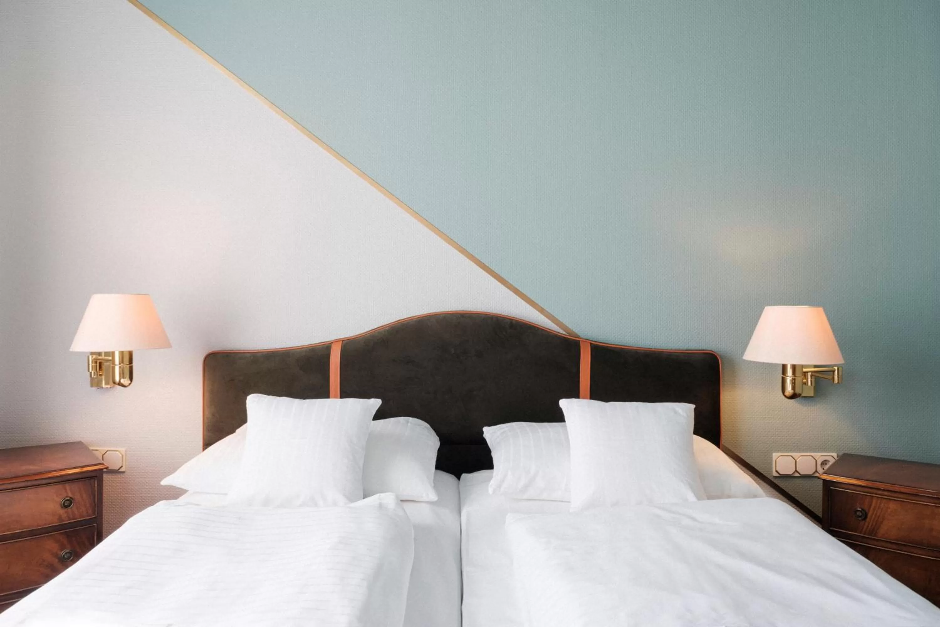 Bed in Hotel Haus Duden