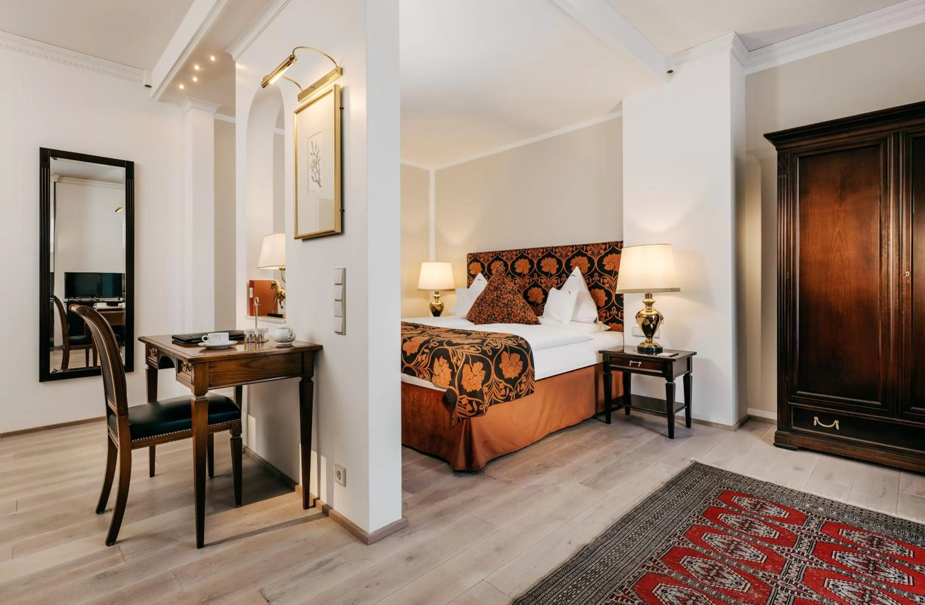 Bed in Gebhards Hotel