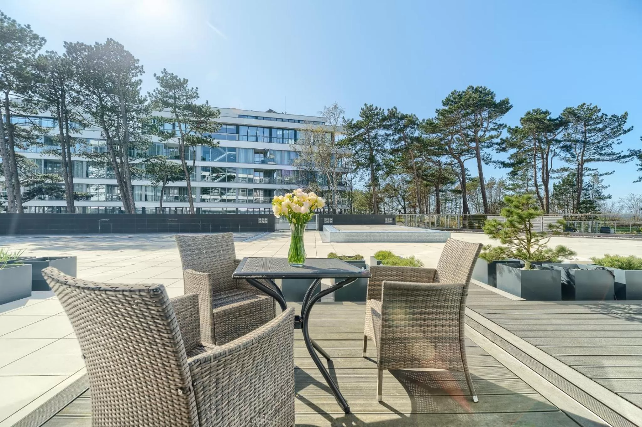 Balcony/Terrace, Swimming Pool in Dune Resort Mielno - A