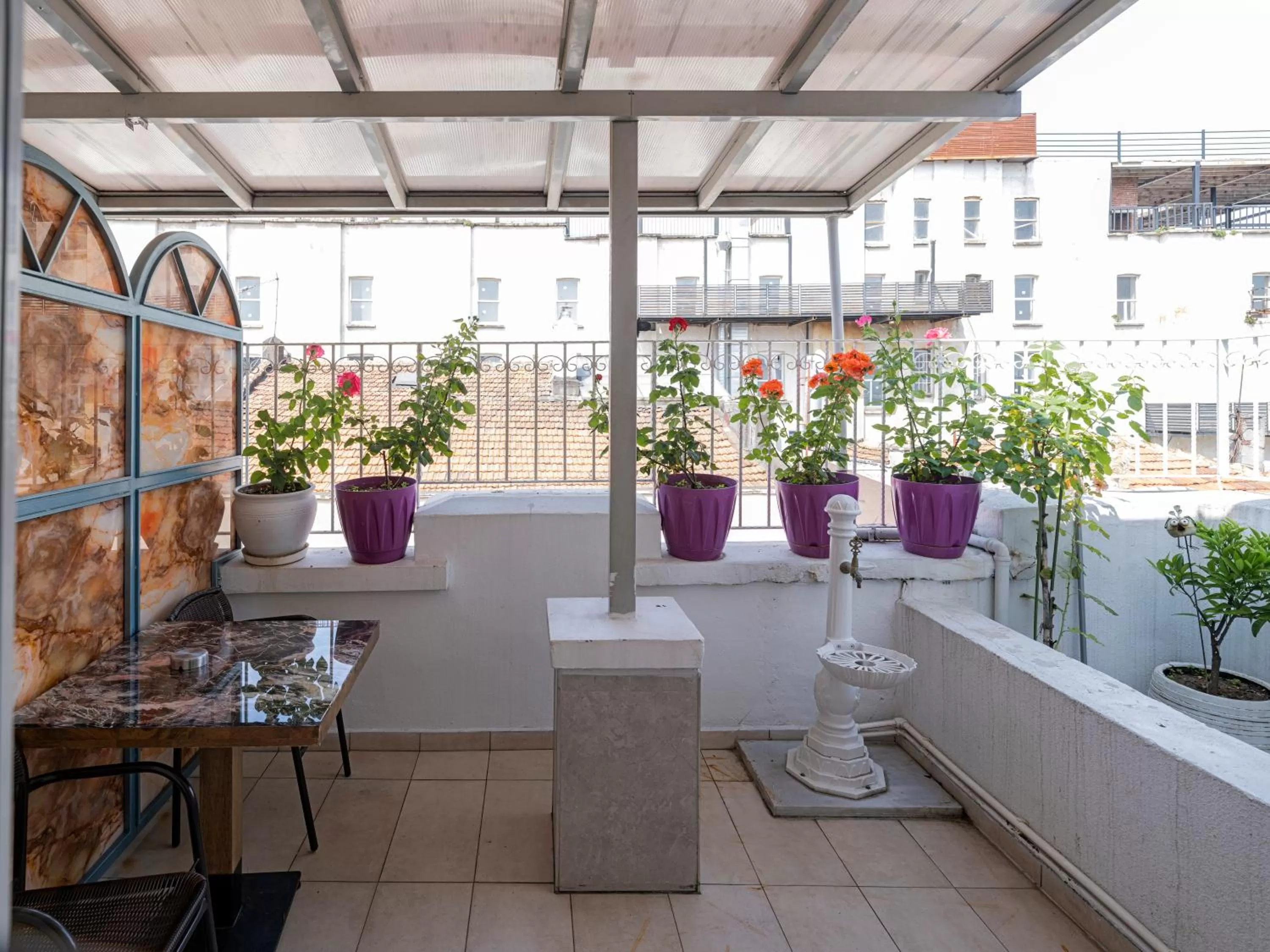 Patio in Ragip Pasha Apartments