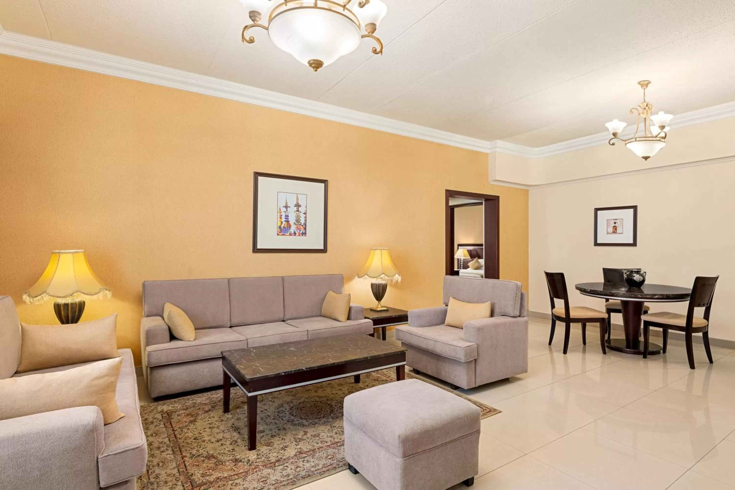 Living room in Eastyard Dammam Hotel - Formerly Ramada by Wyndham Dammam
