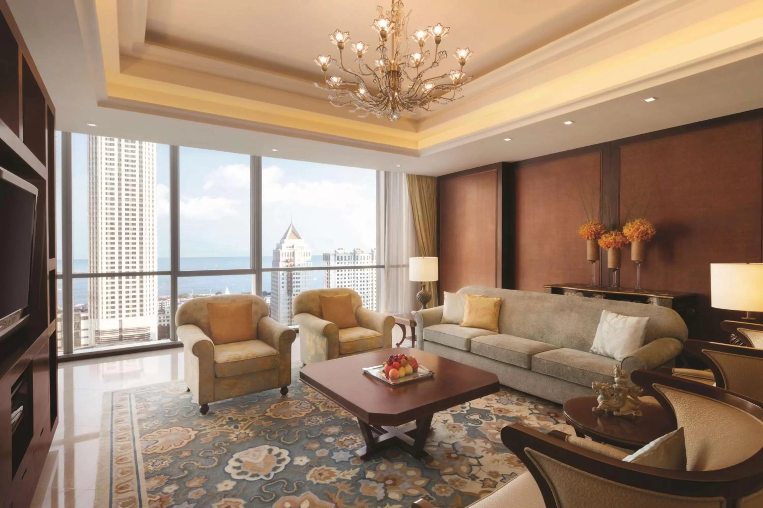 Photo of the whole room in Shangri-La Qingdao