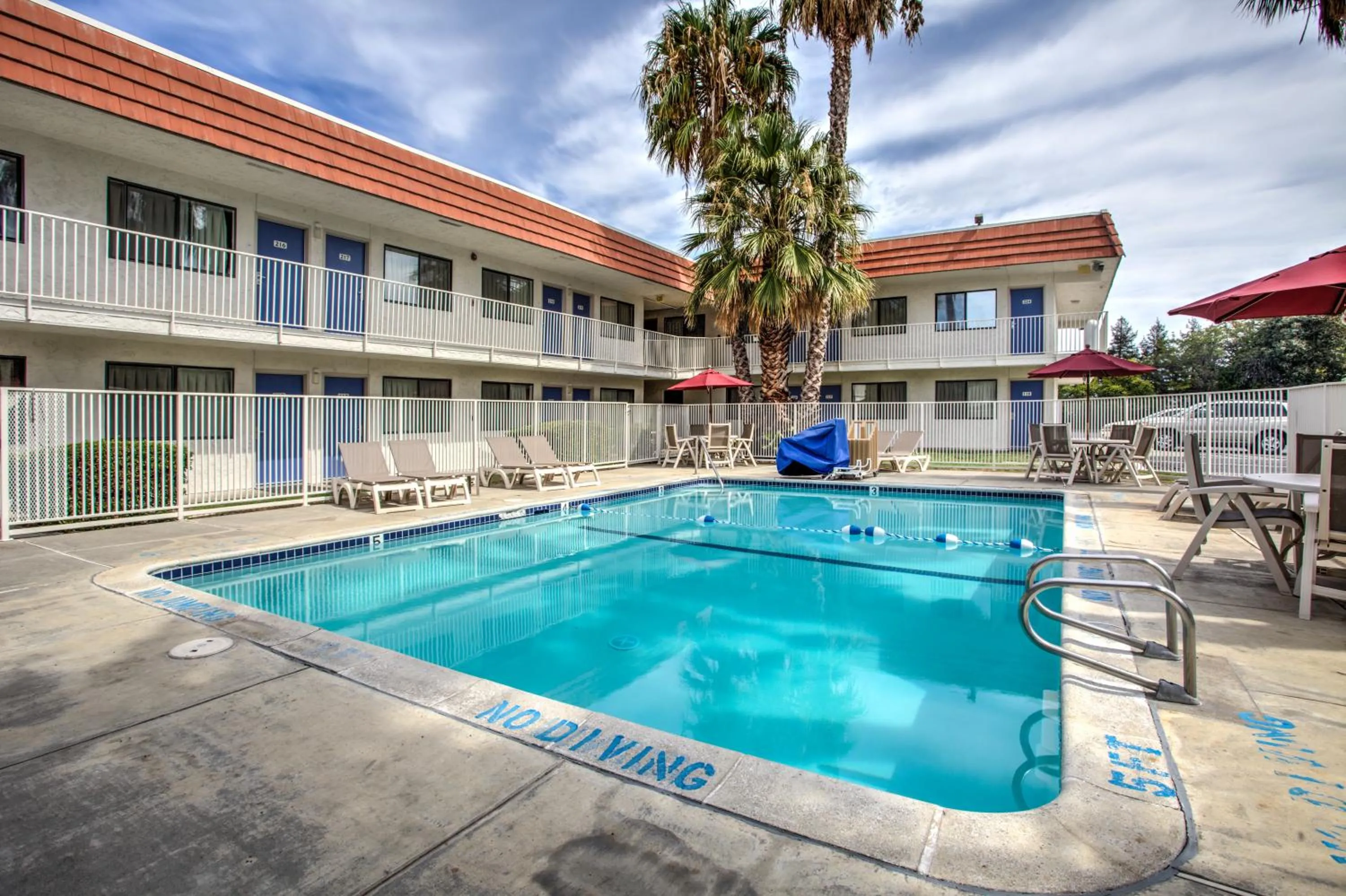 Swimming pool in Motel 6-Vacaville, CA