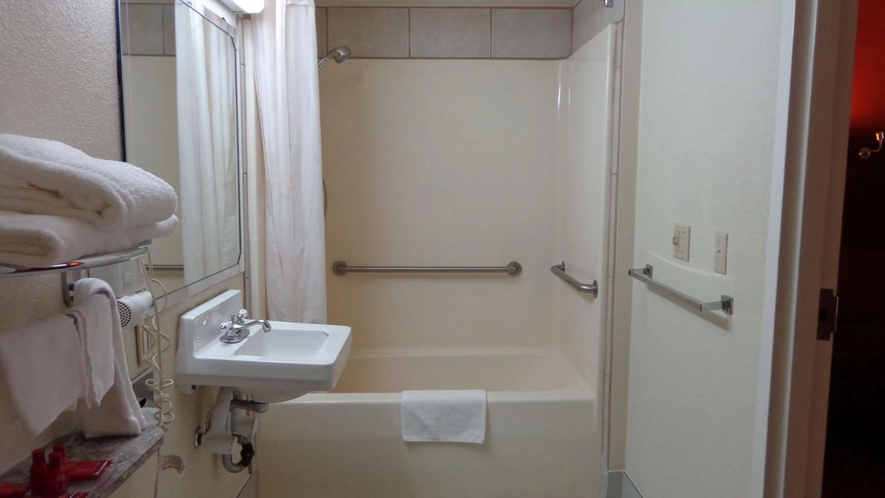 Bathroom in SureStay Hotel by Best Western Childress