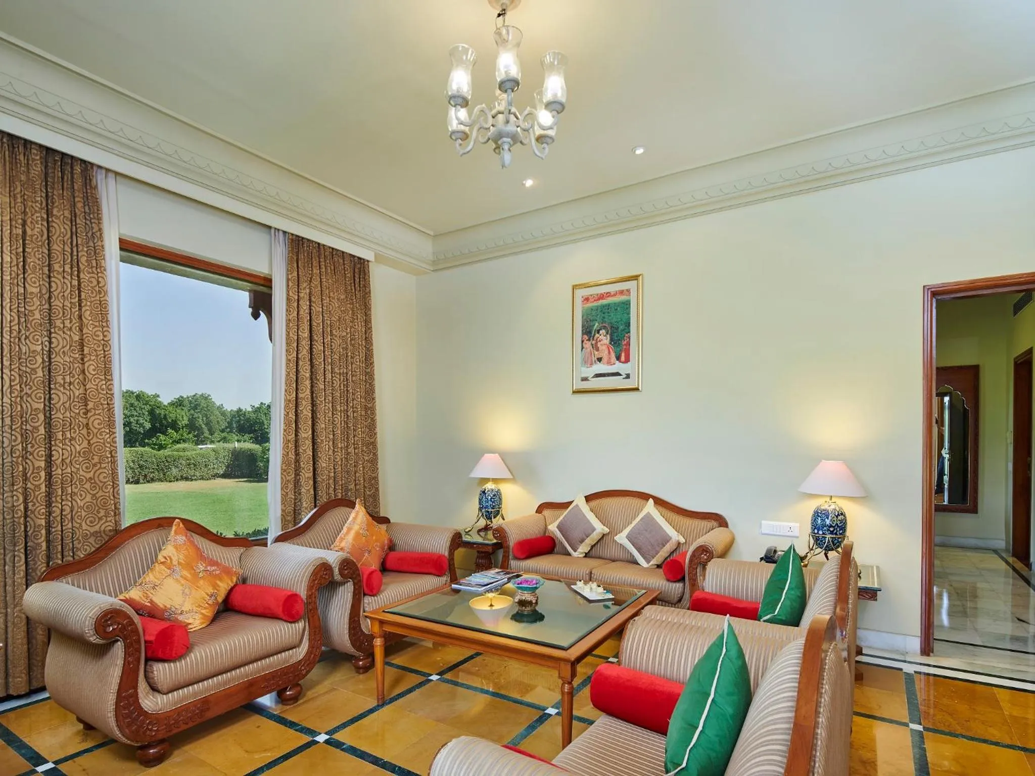 Living room in The Ummed Jodhpur Palace Resort & Spa