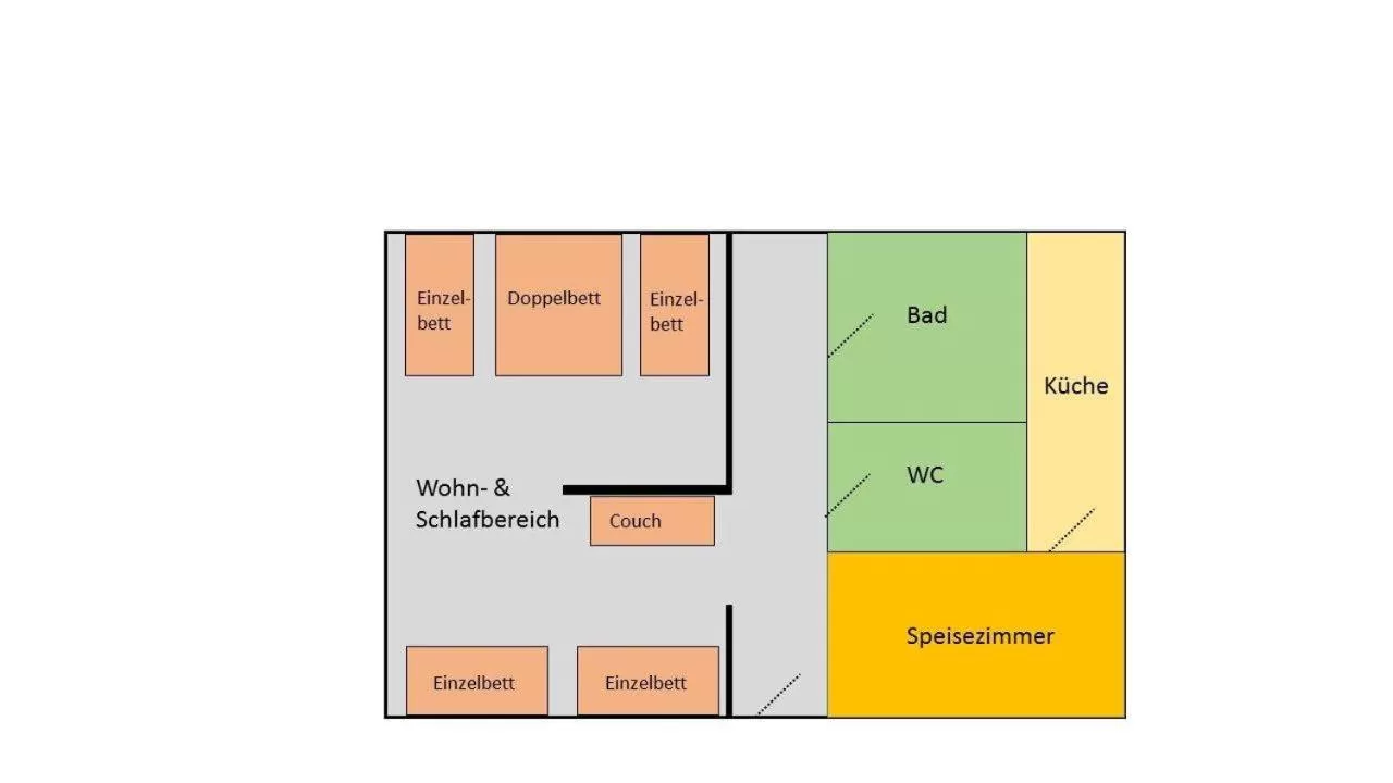 Floor plan in Hotel zur Henne