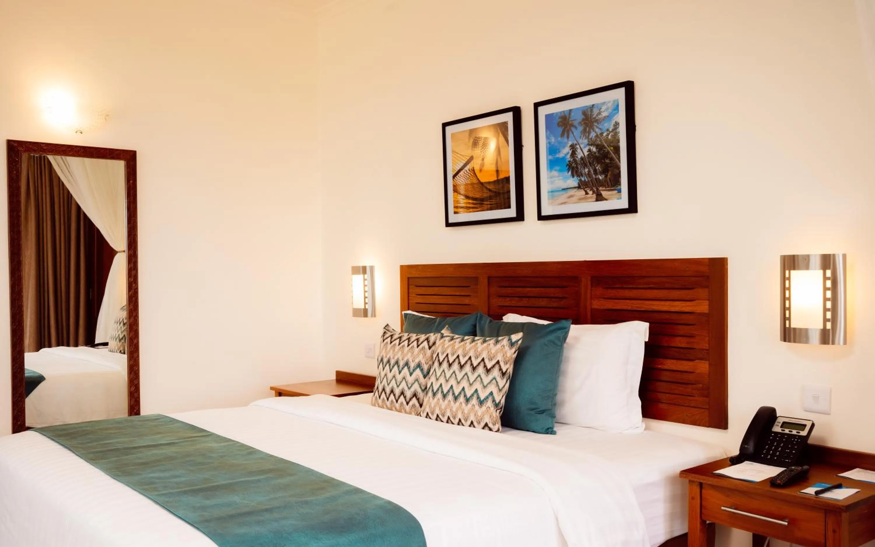 Bed in White Sands Hotel