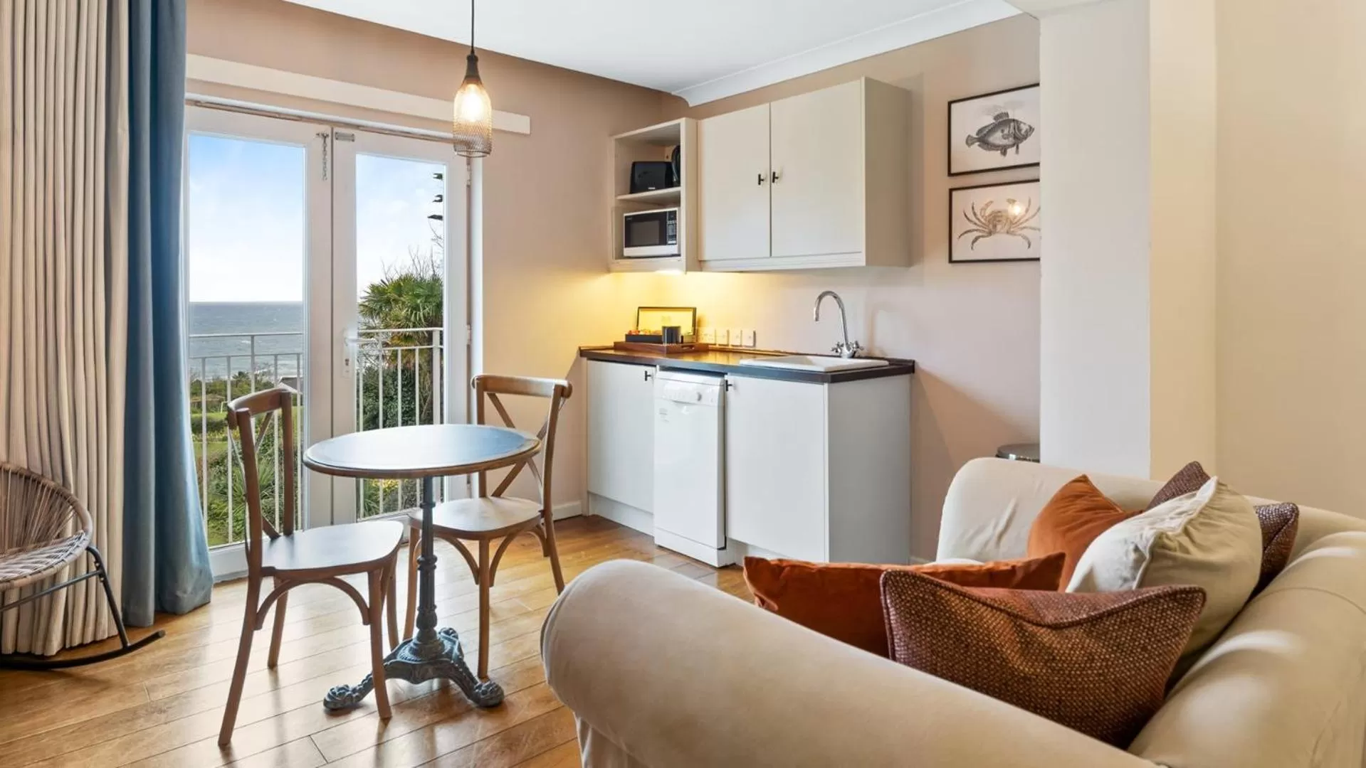 Seating area in The Rosevine