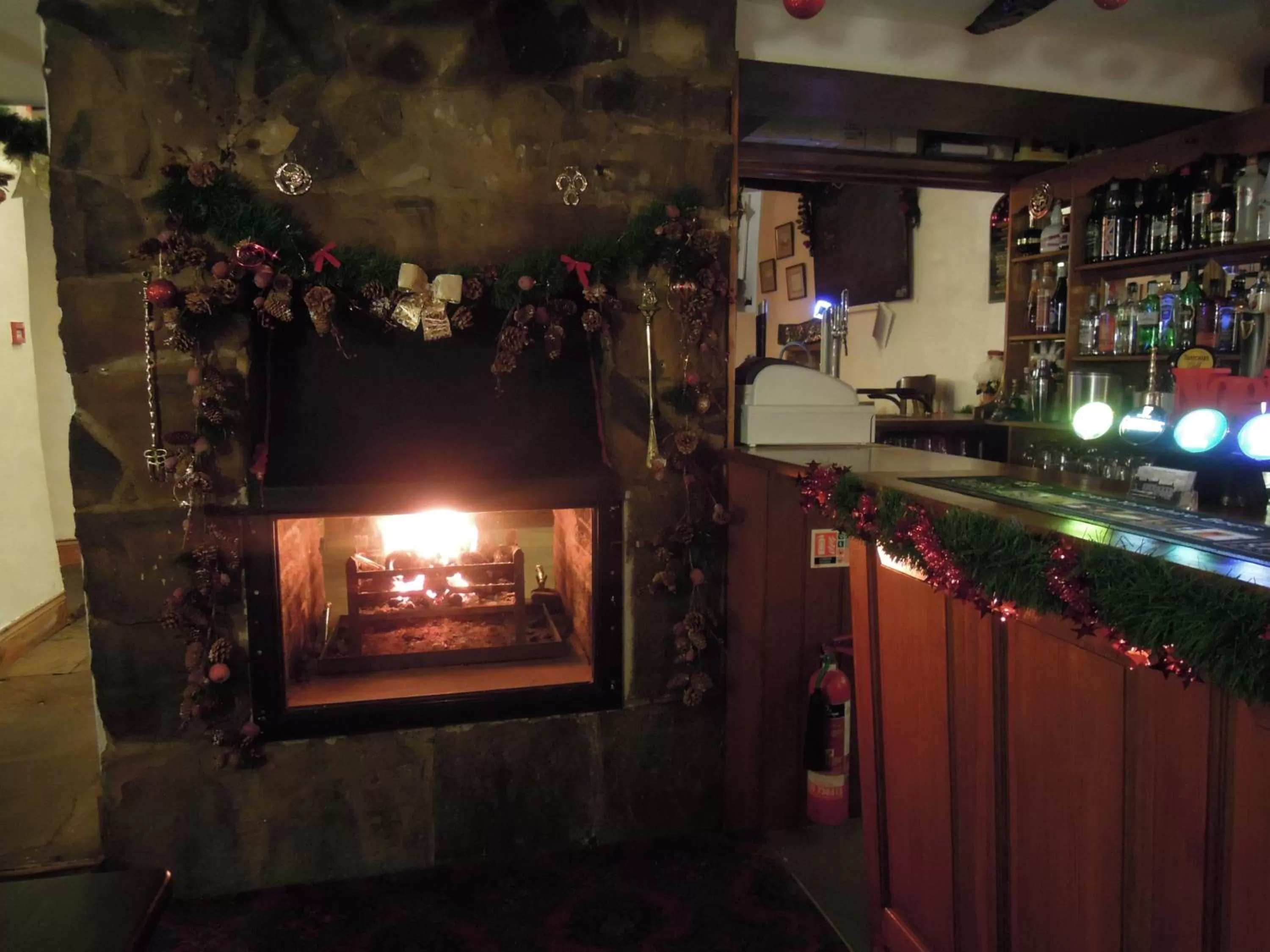 Alcoholic drinks in The Black Bull at Nateby