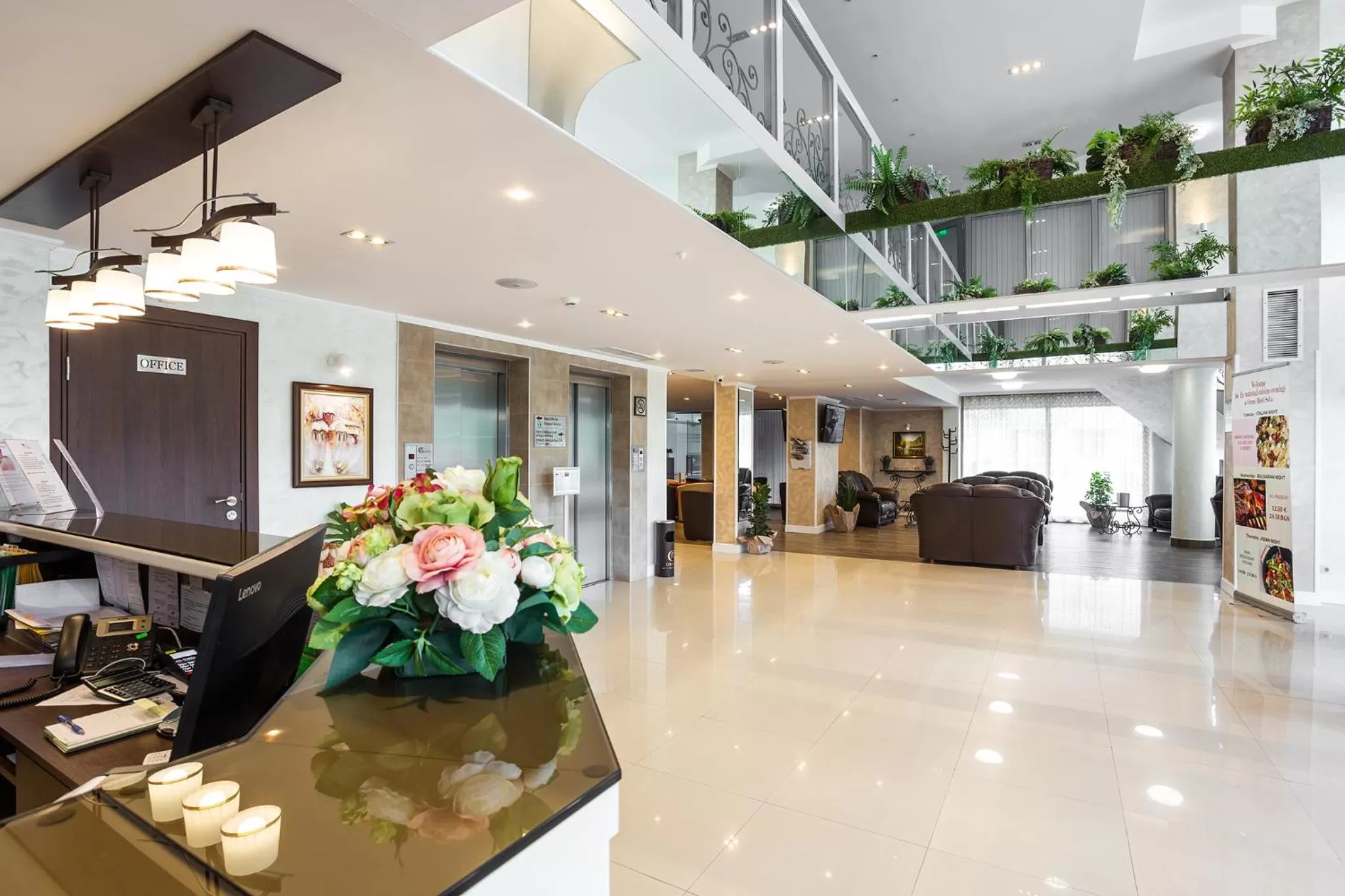Lobby or reception in Grami Hotel Sofia