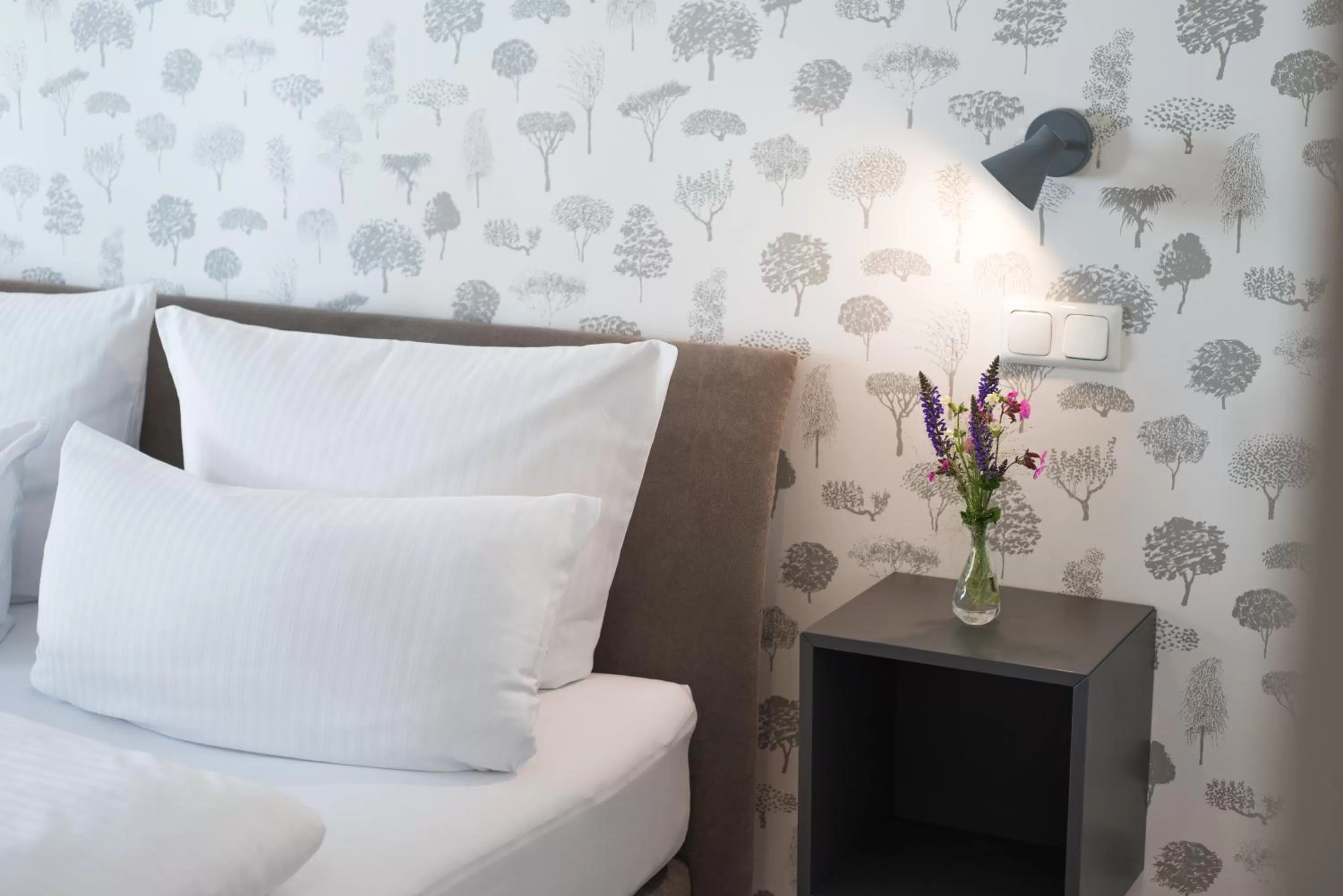 Decorative detail, Bed in Wailtl Hotel