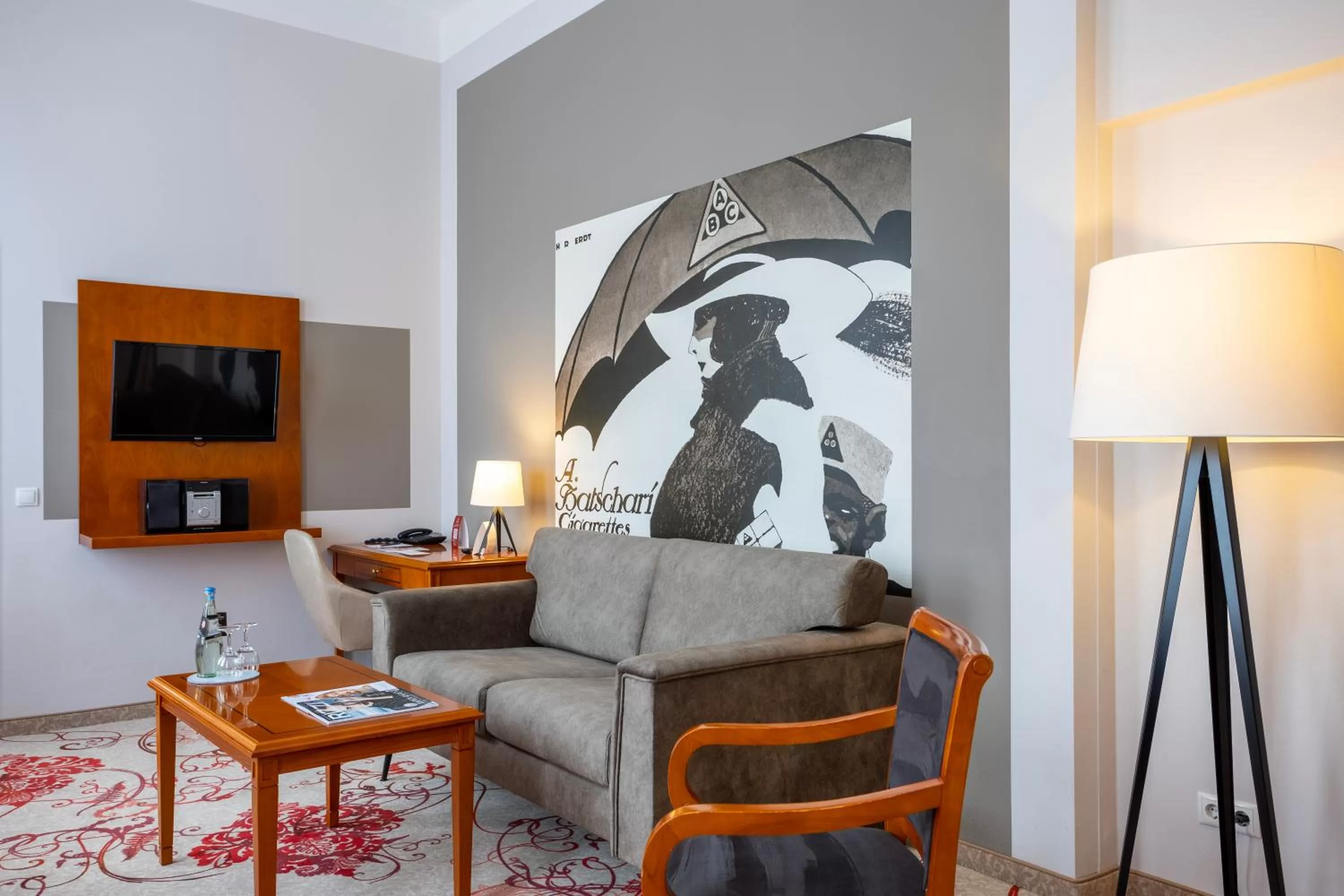 Living room in Batschari Palais Baden-Baden