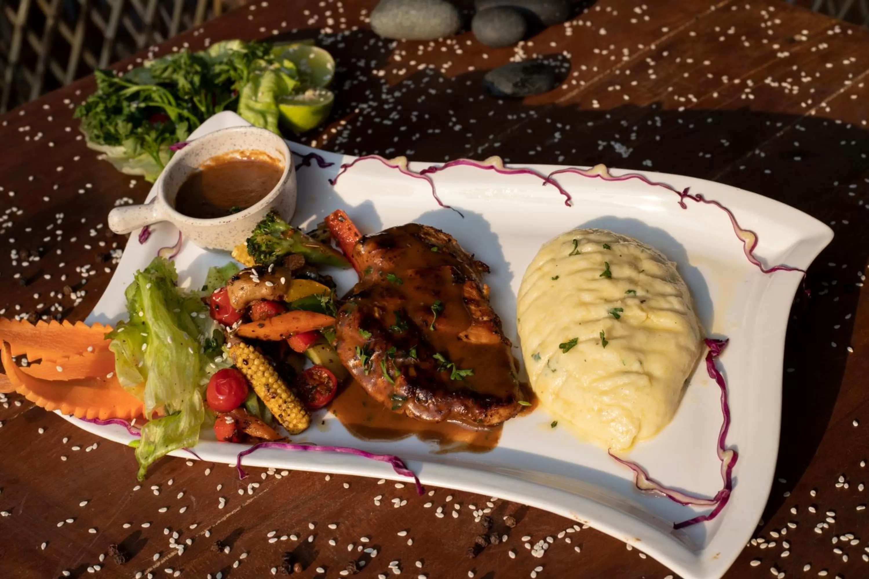 Food and drinks in Wild Berry Resort Agonda