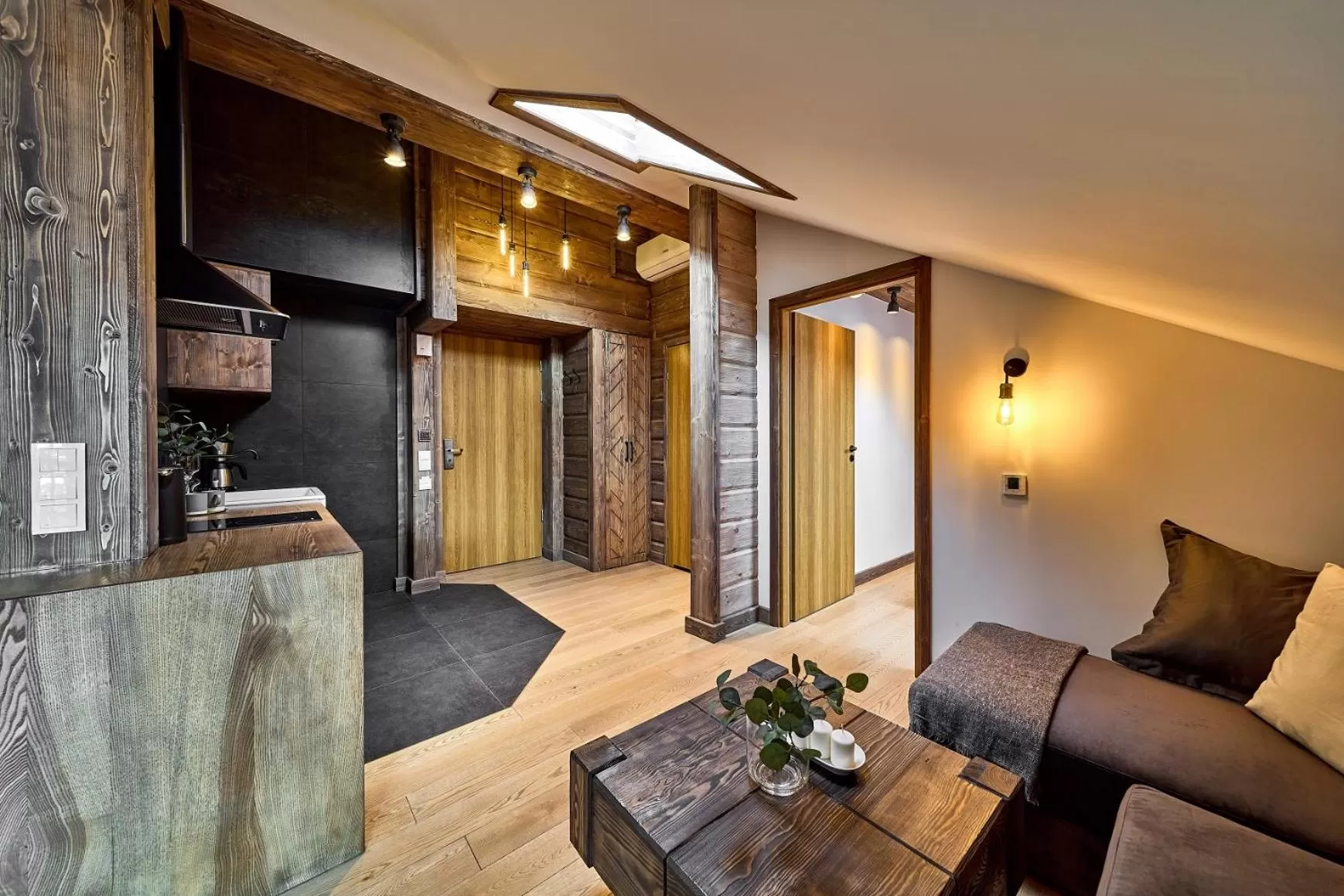 Kitchen or kitchenette in Aparthotel Giewont