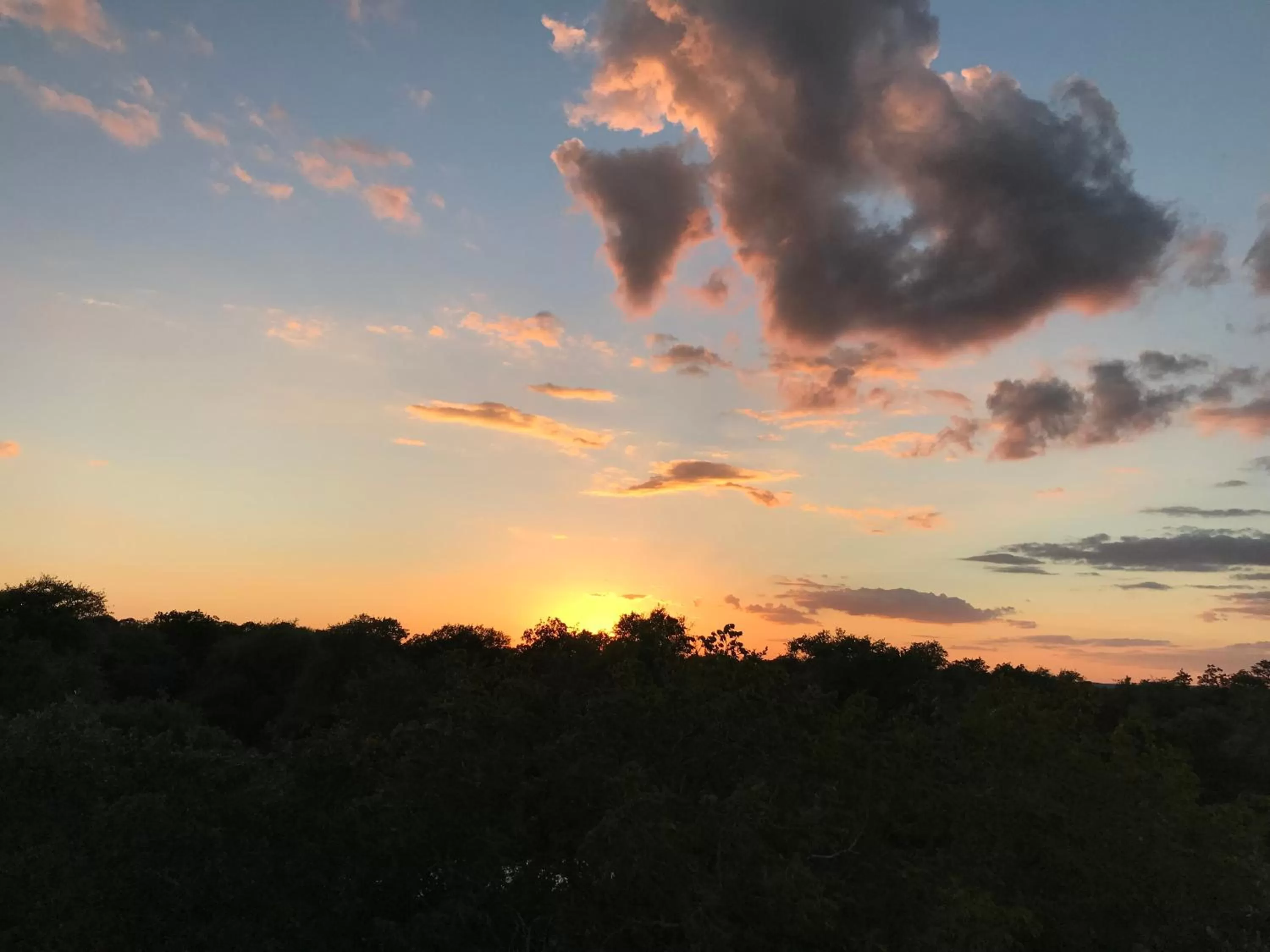 Sunset in Walnut Canyon Cabins