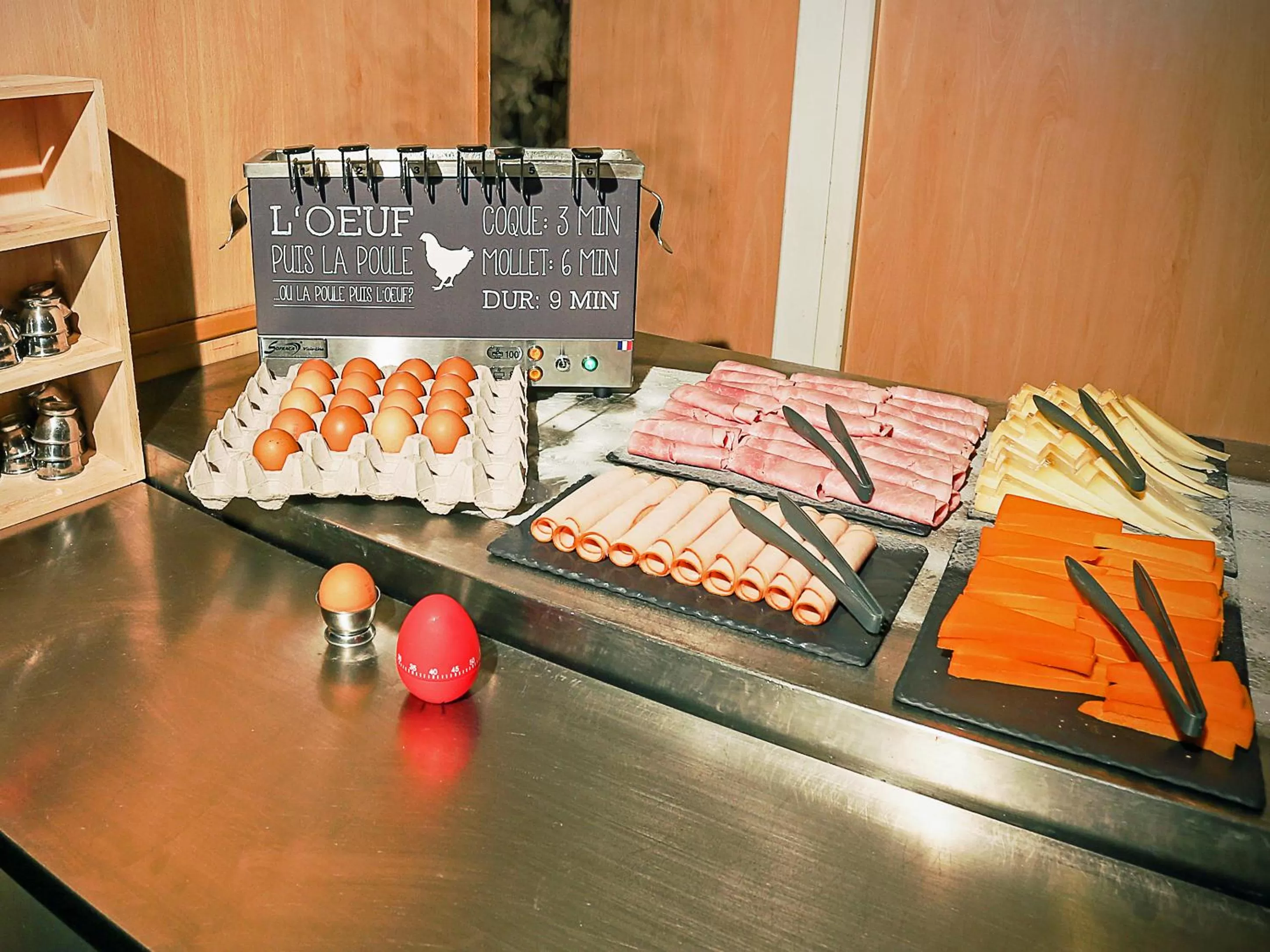 Buffet breakfast in ibis Montpellier Centre Polygone