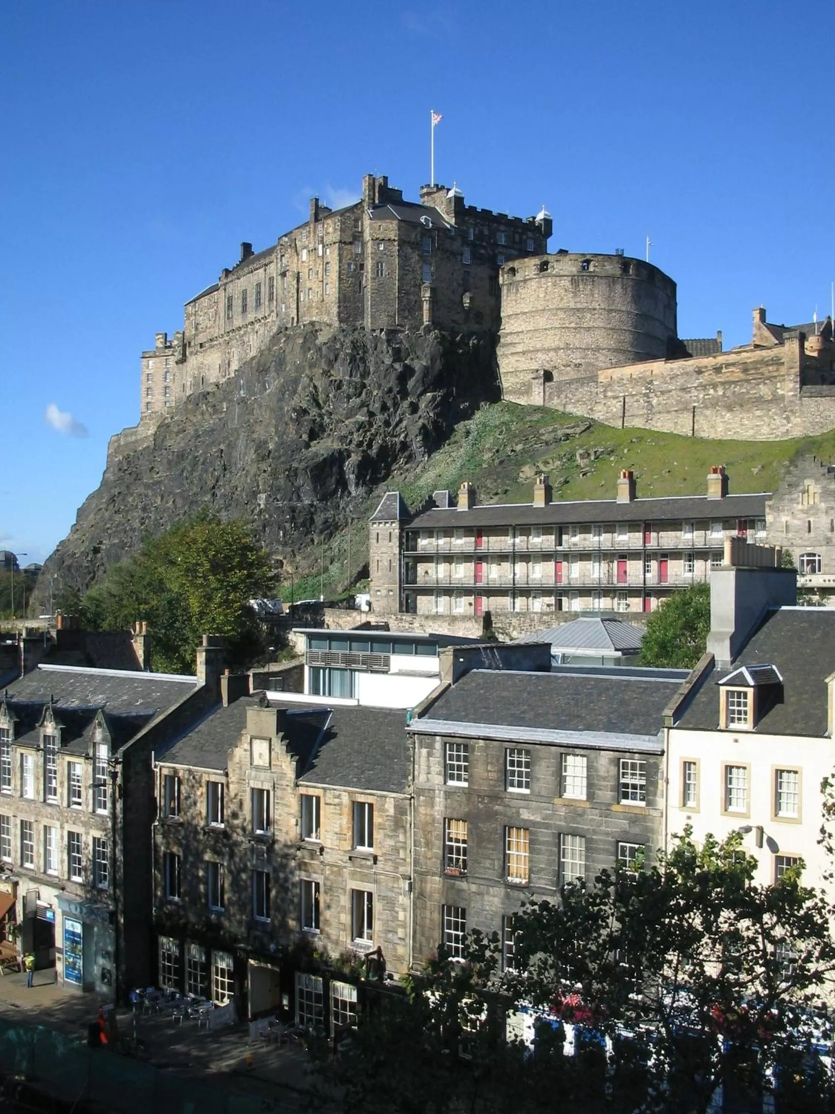 Landmark view in Apex Grassmarket Hotel