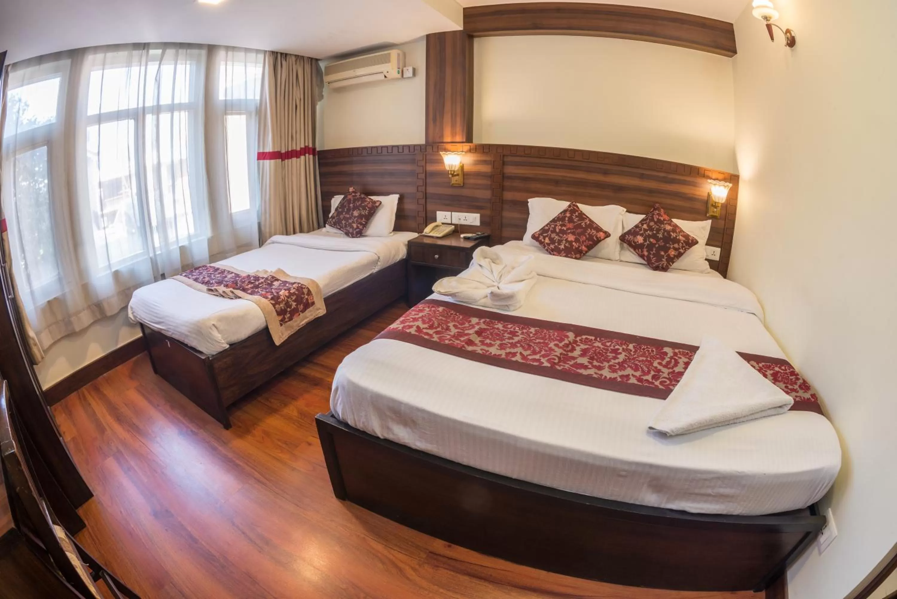 Bed in Hotel Yambu kathmandu