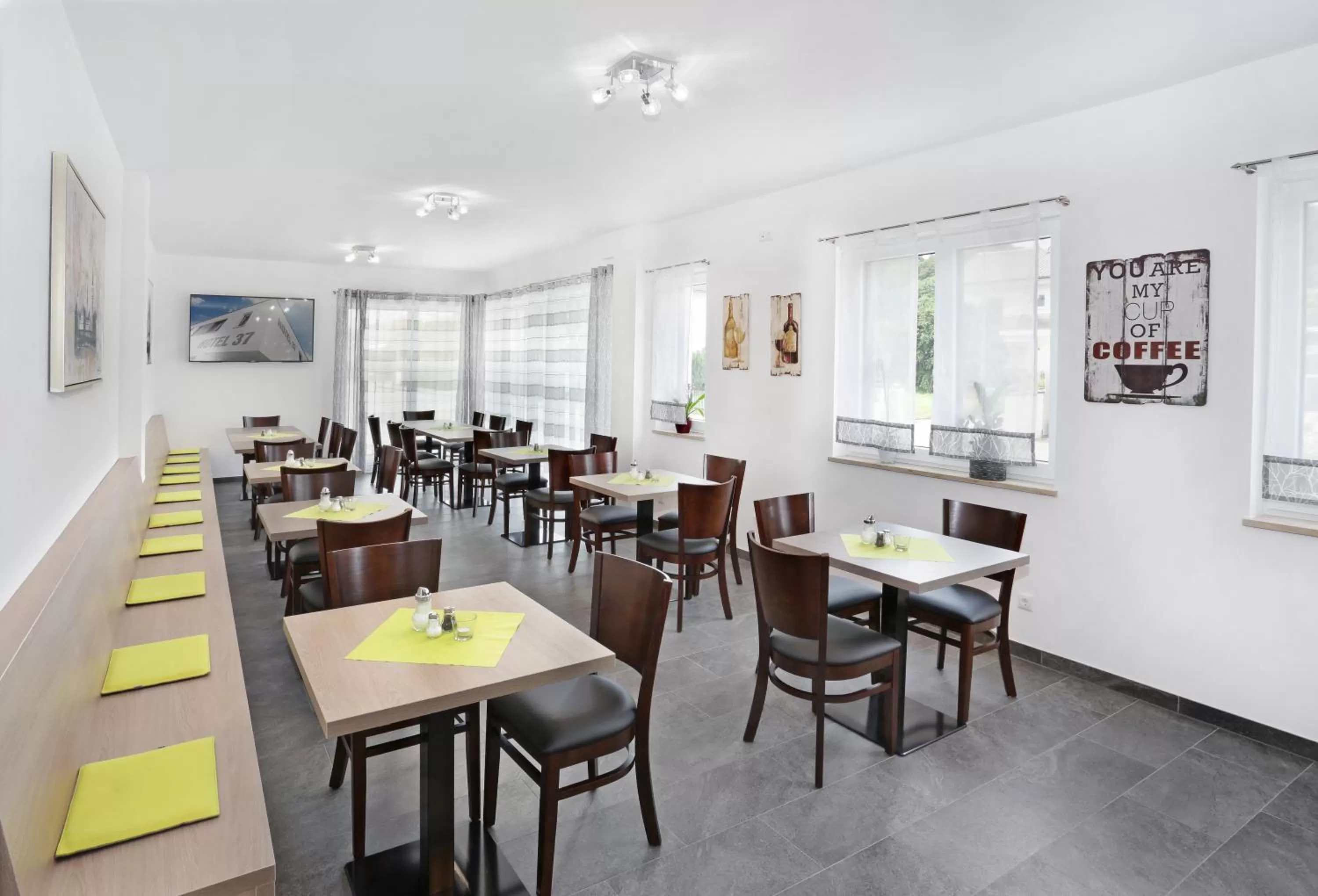 Dining area in Hotel 37