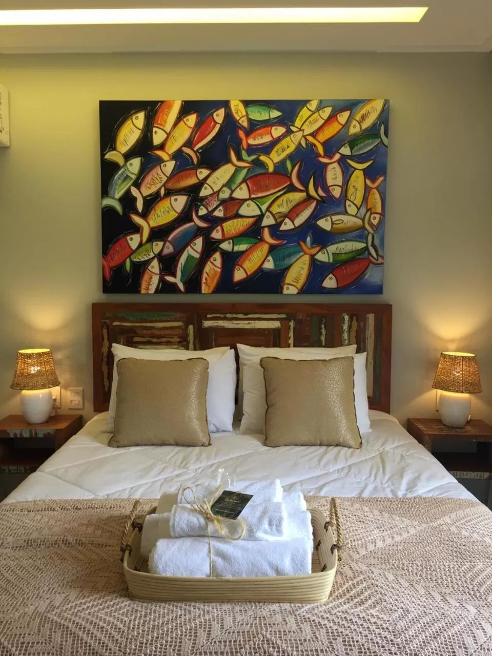 Bed in Pousada Vila do Loro