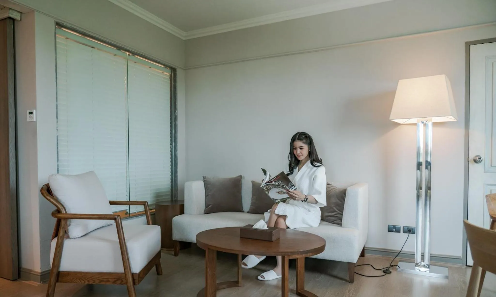 Seating area in The Grand Riverside Hotel