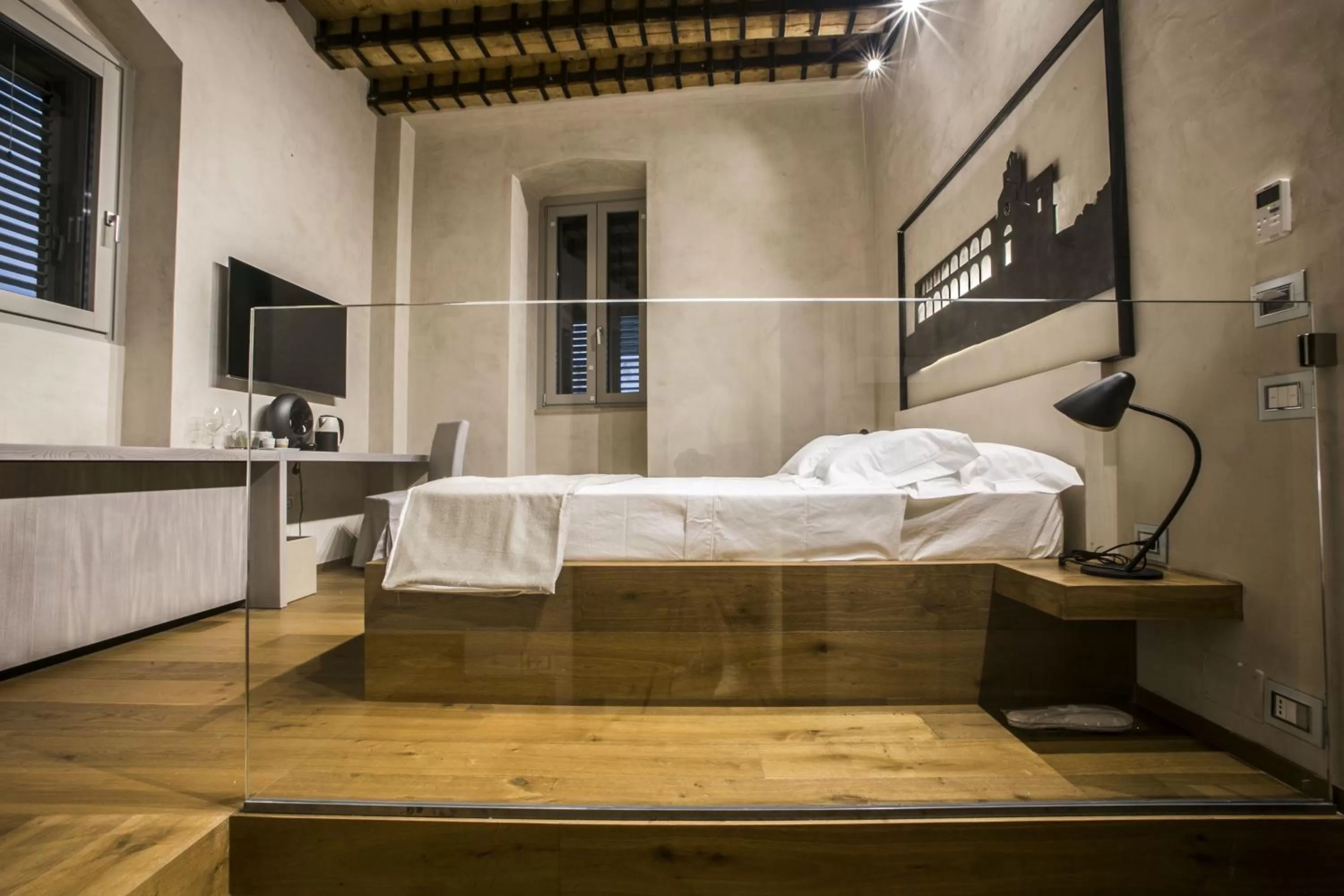 Bed in Edward Rooms & Wellness B&B