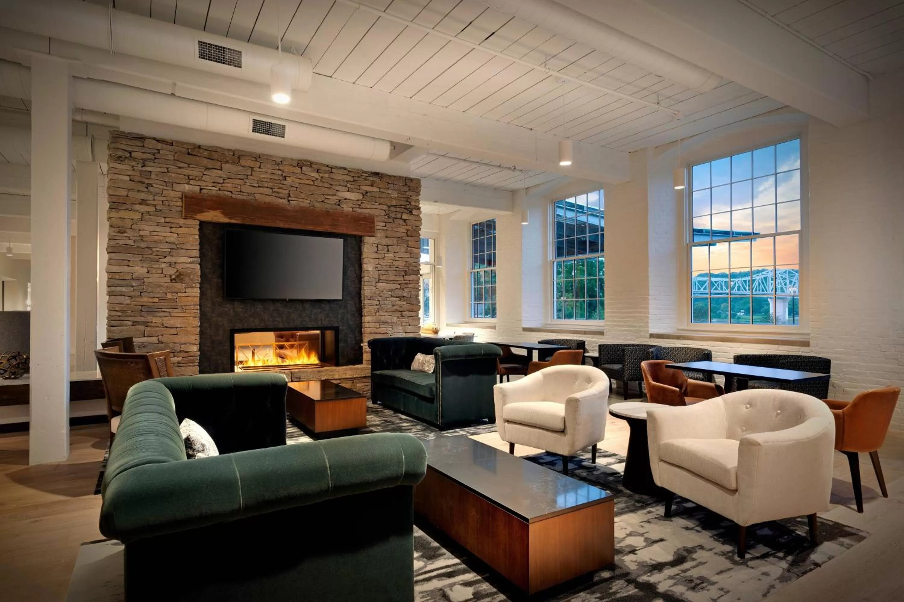 Lobby or reception in Fairfield Inn & Suites Madison Historic Eagle Cotton Mill