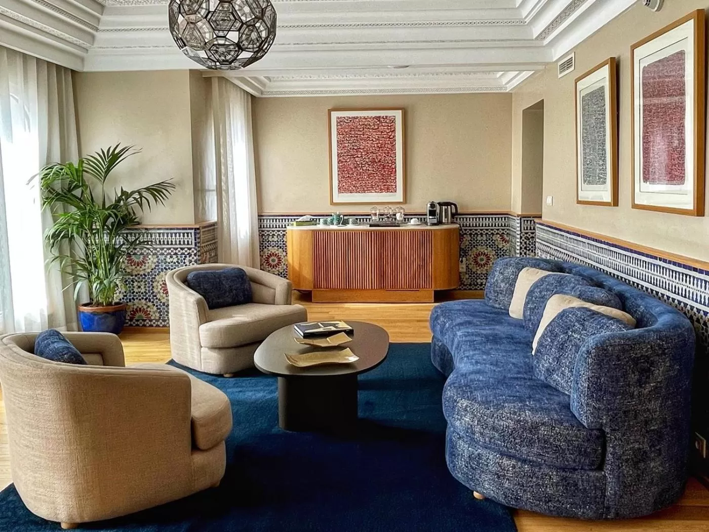 Living room in Hôtel Club Val d'Anfa Casablanca Ocean view