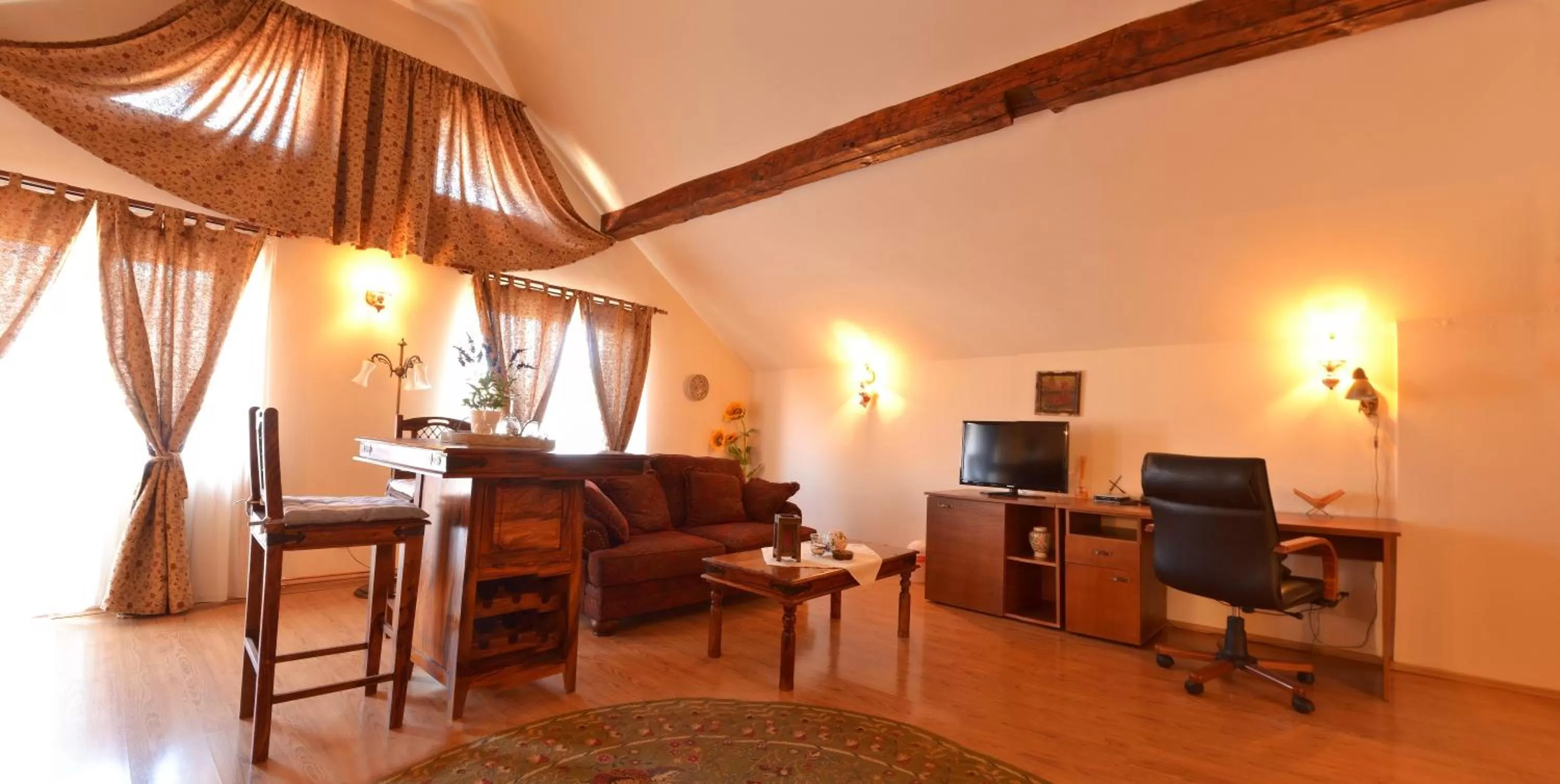 Decorative detail, TV/Entertainment Center in Hotel Bielmann