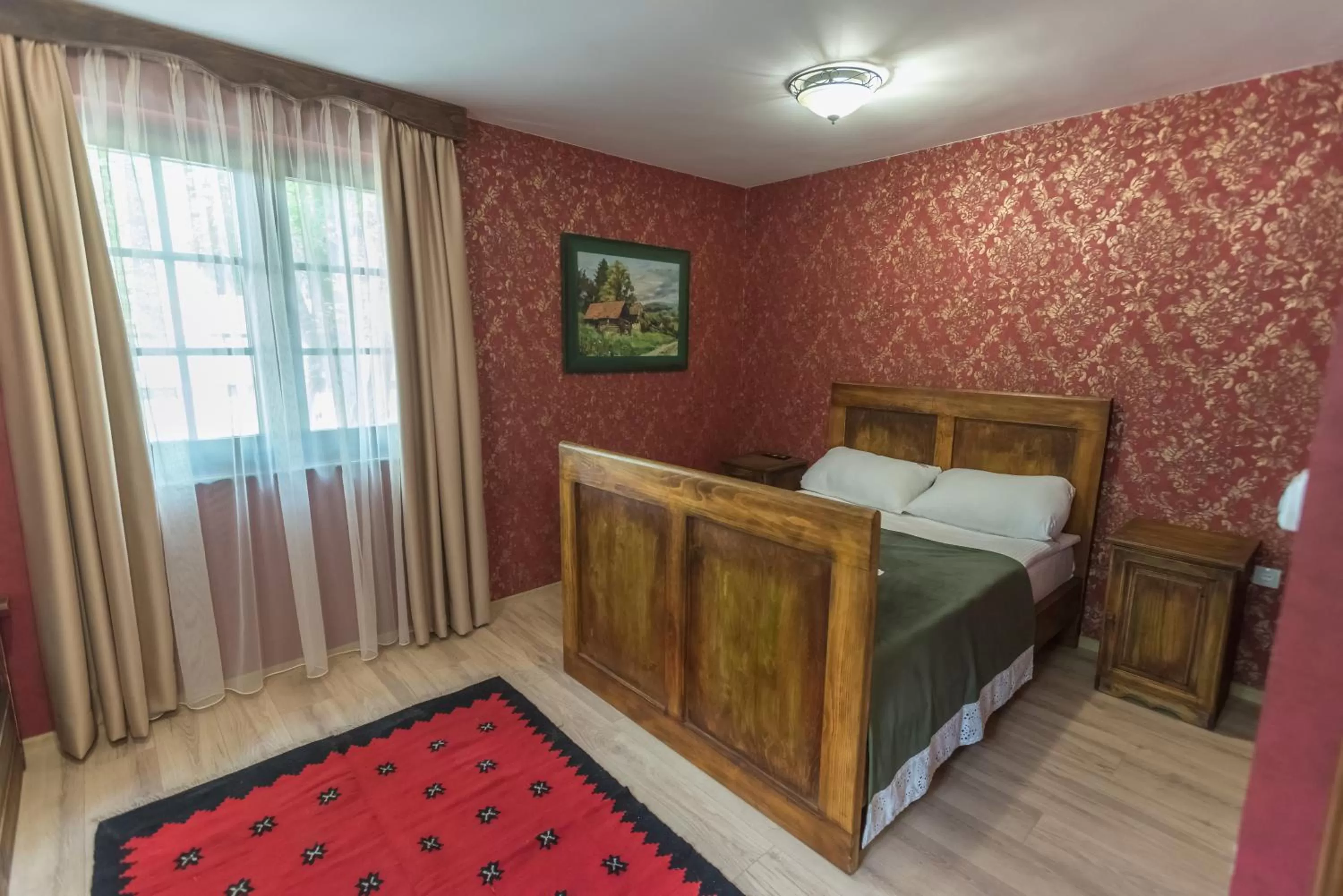 Bed in B&B Etno Village Sunčana Reka