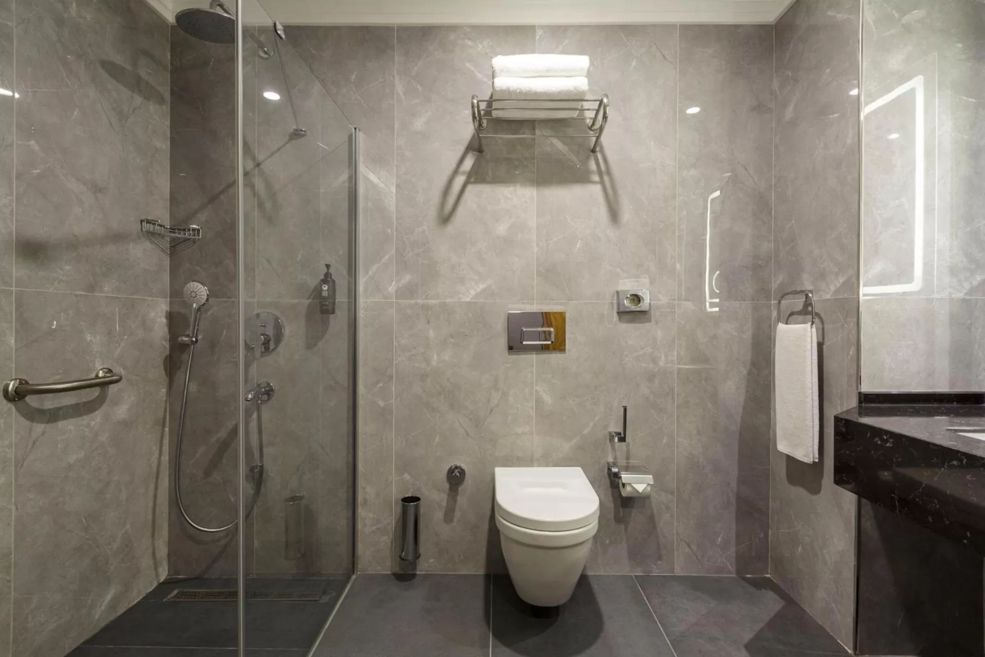 Shower in Ramada Encore by Wyndham Istanbul Sisli