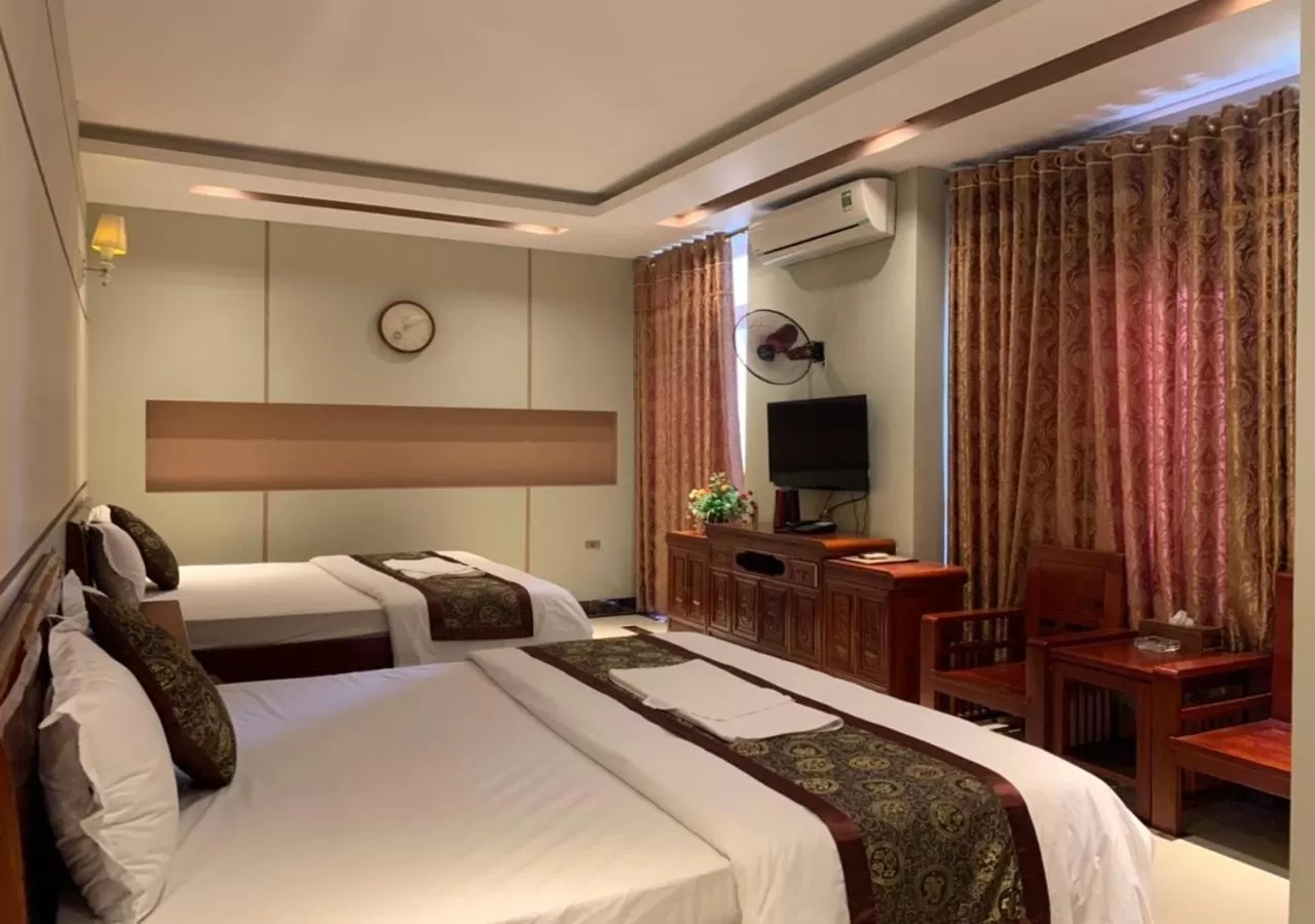 Bed in Khách Sạn Hoàng Gia 2 Lào Cai