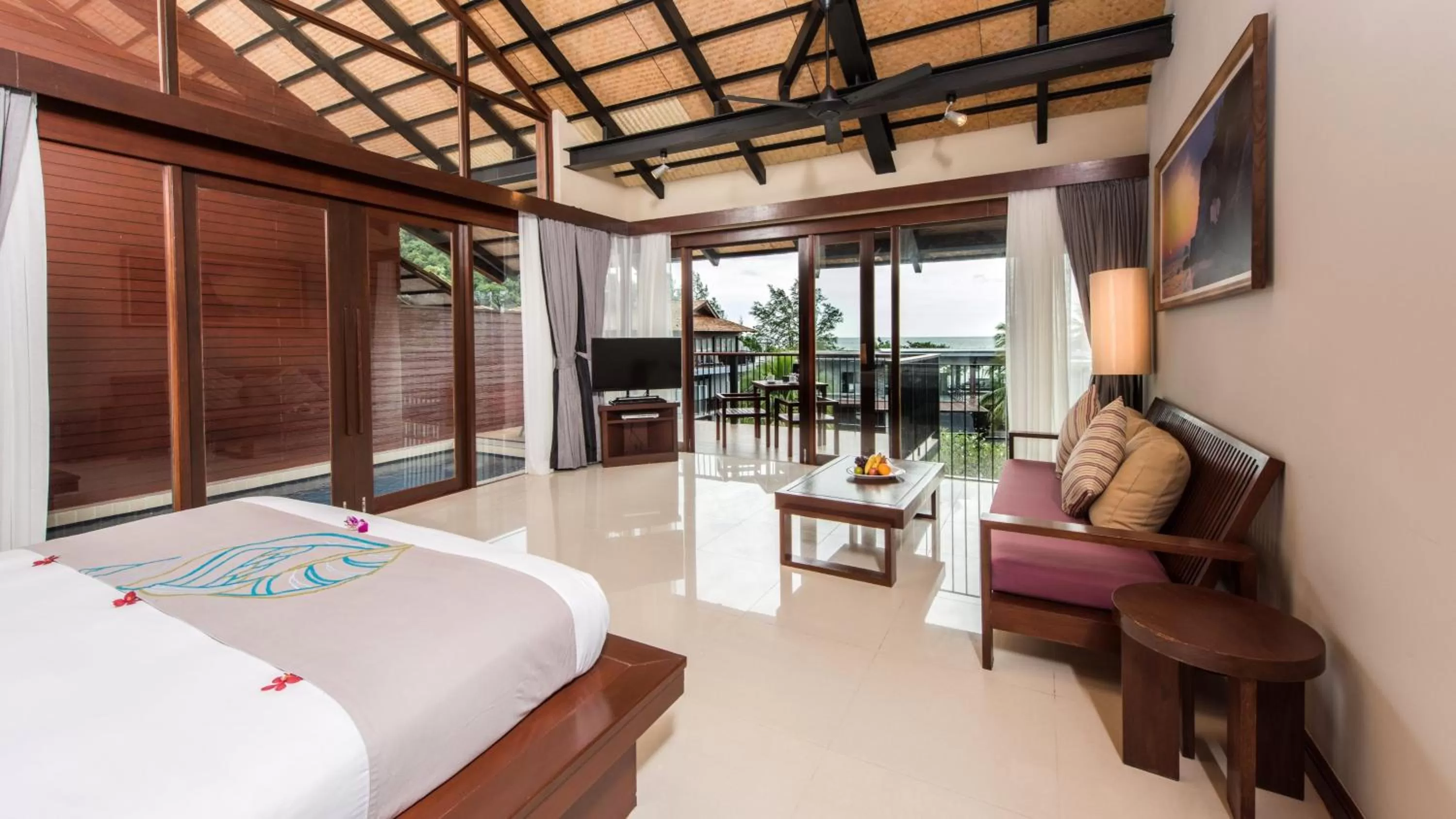 View (from property/room), Bed in Holiday Ao Nang Beach Resort, Krabi