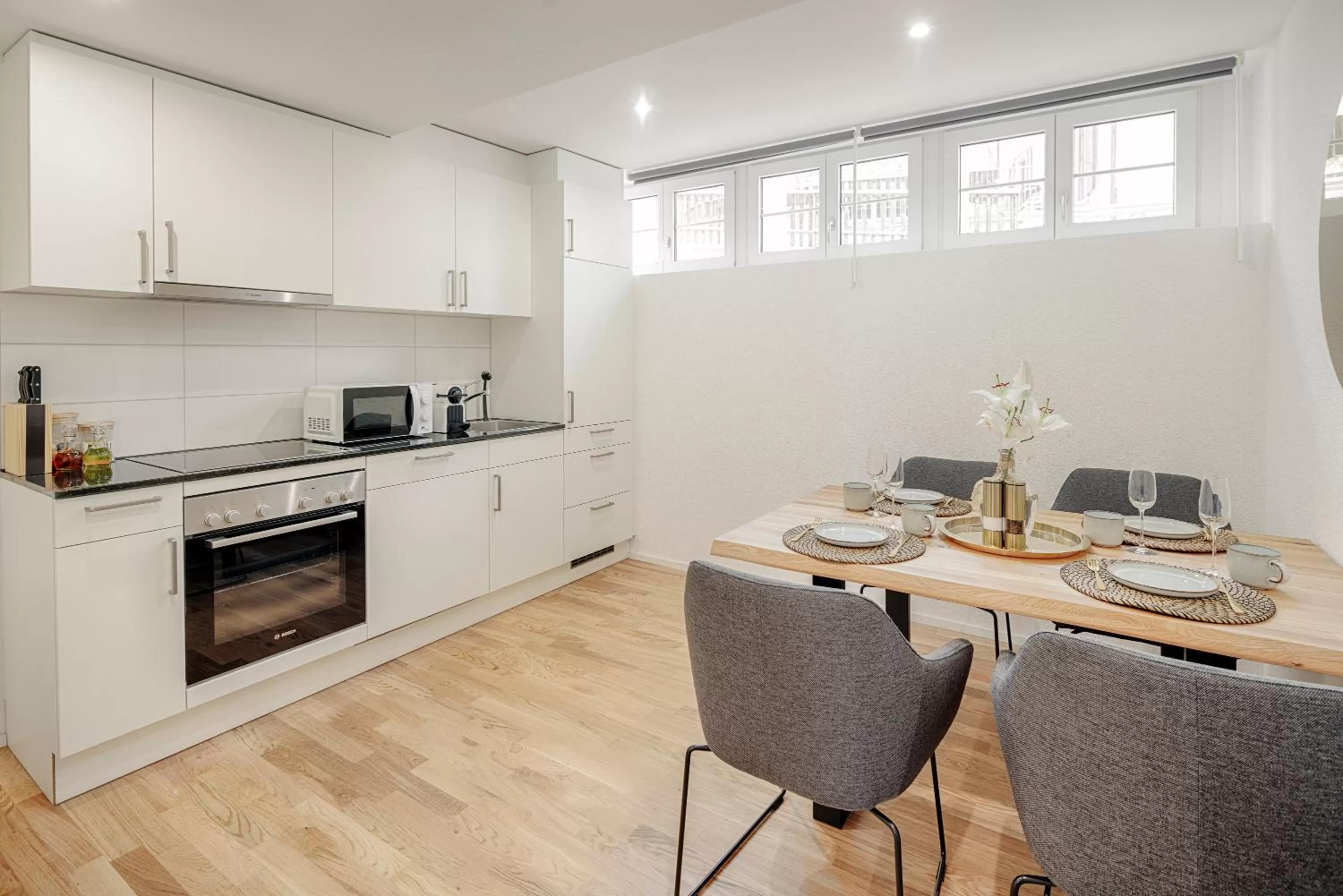 Coffee/tea facilities in VISIMO Apartments St Georgen-Strasse St Gallen - Design City Nature