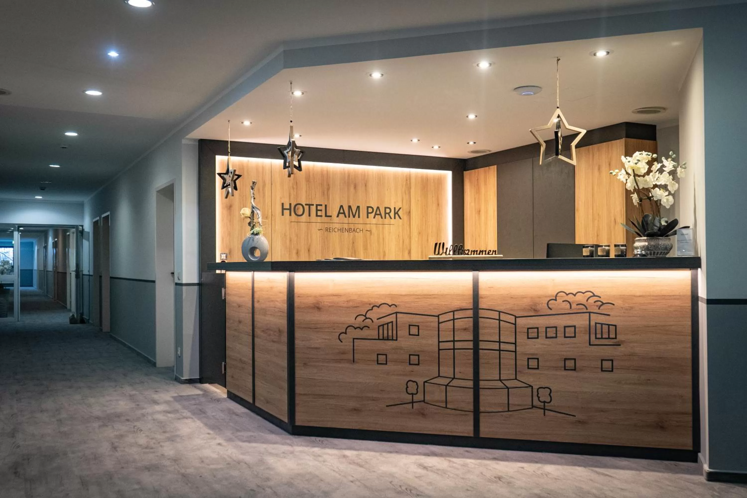 Lobby or reception in Villa & Hotel Am Park