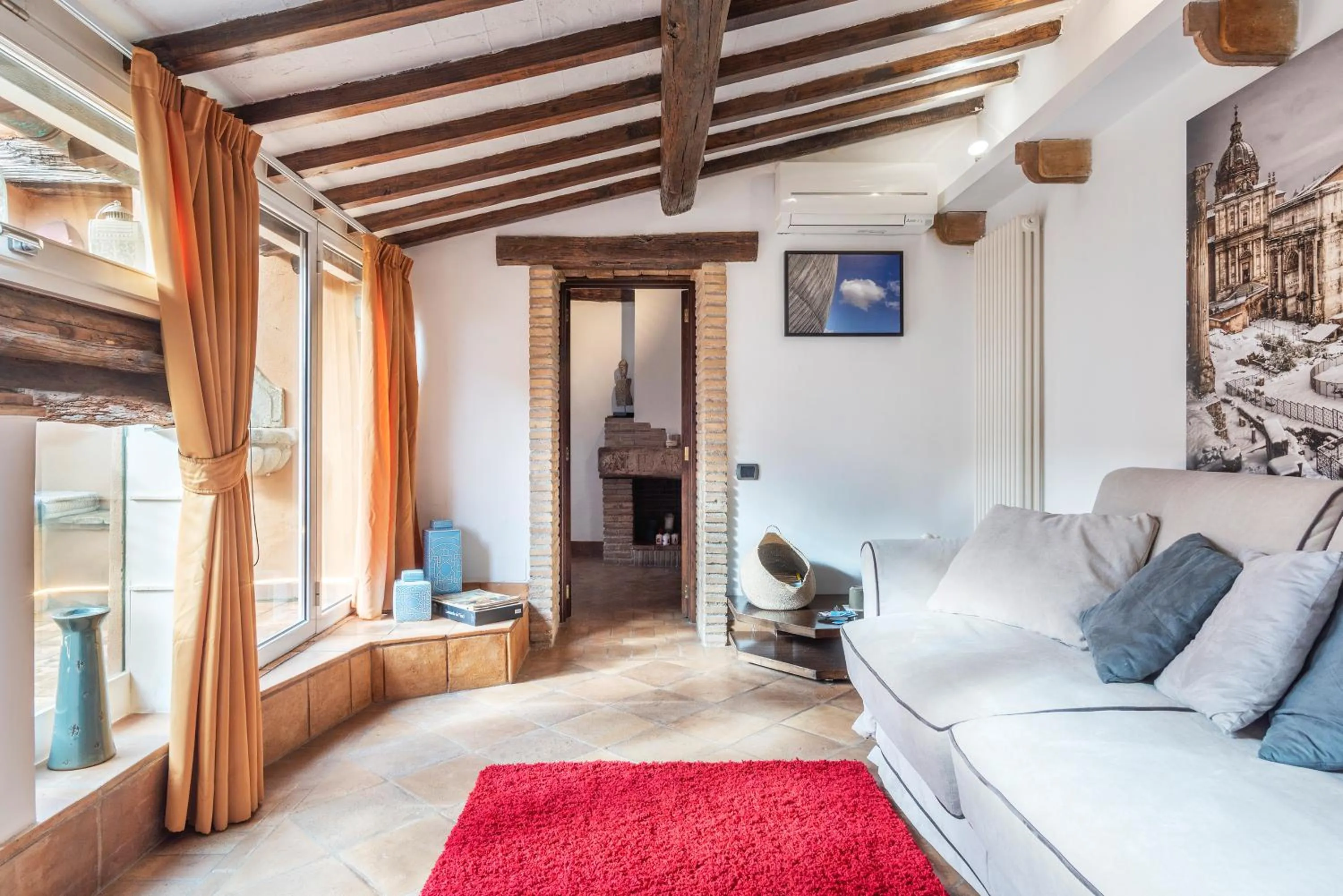 Living room in Luxury Trastevere