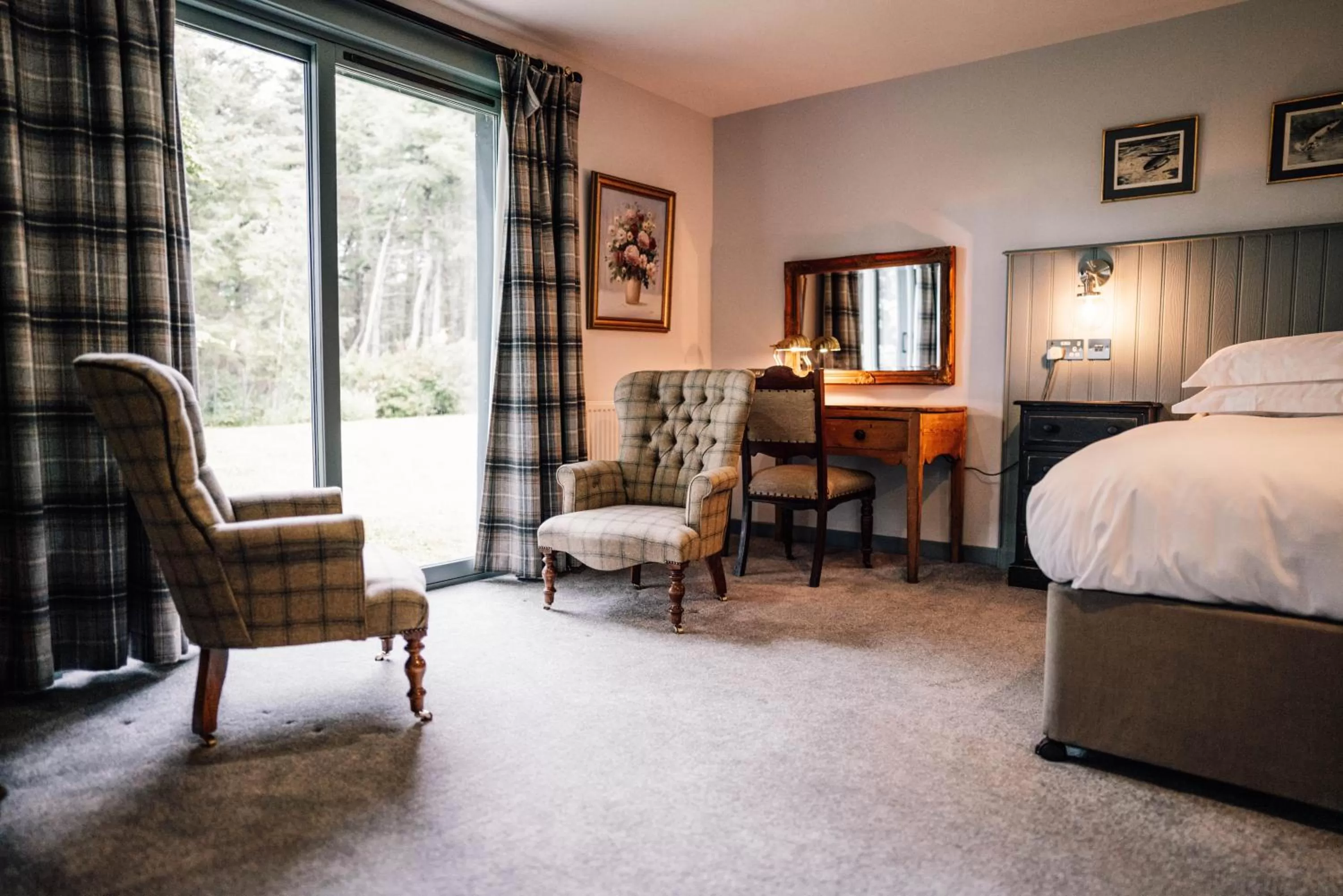 Bedroom, Bed in Forss House