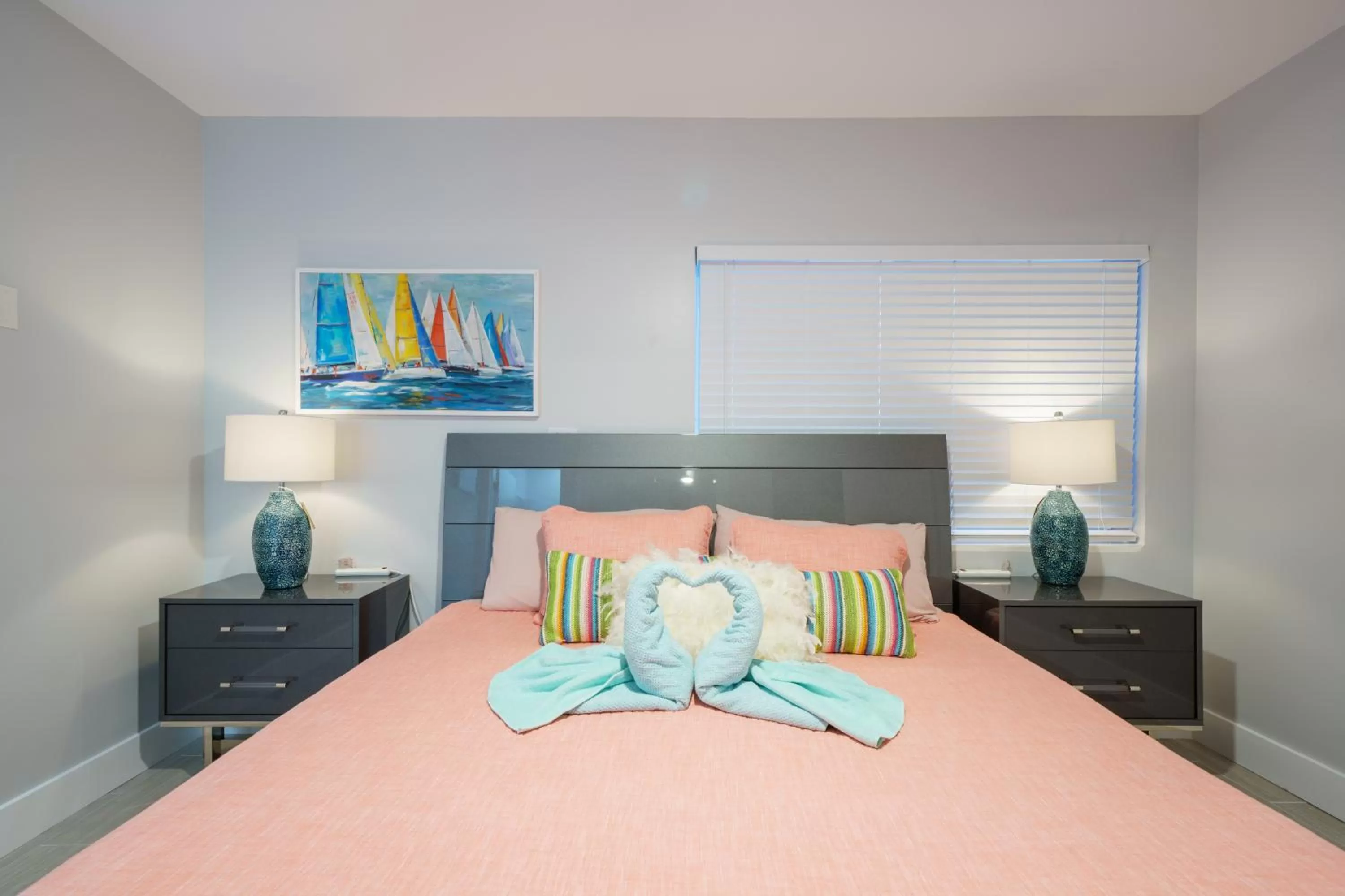 Bed in The Surf Hollywood Beach