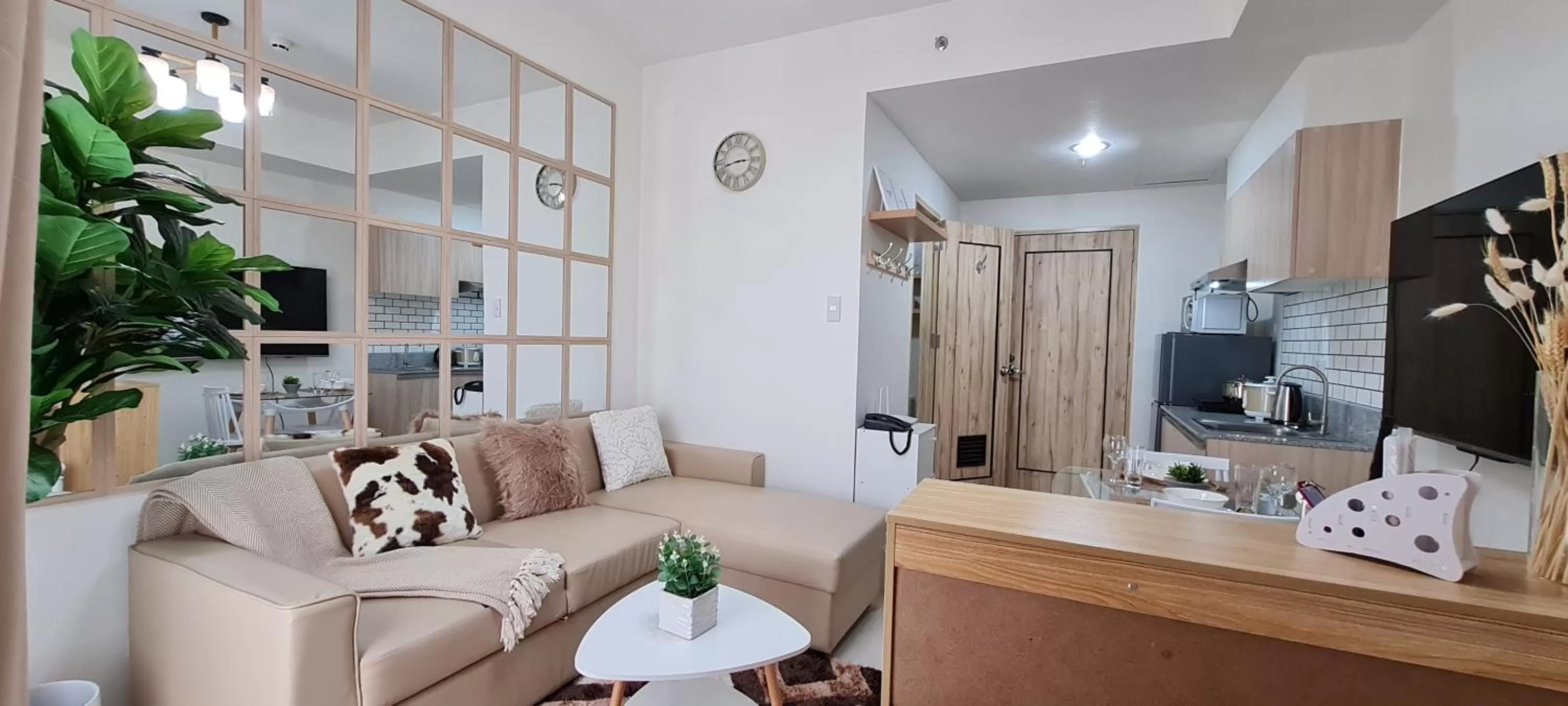 Communal lounge/ TV room in Inspiria Condo Units beside Abreeza Mall Davao