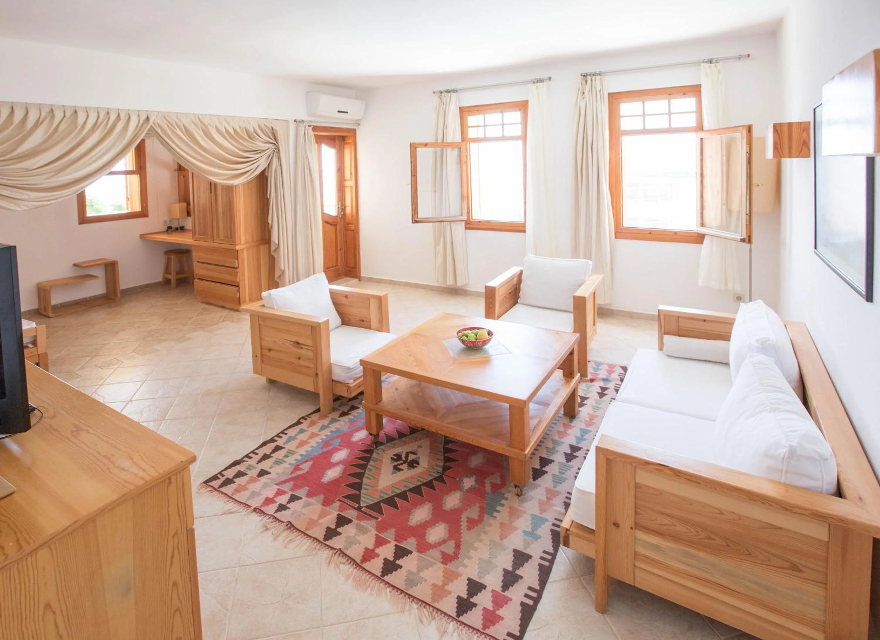 Living room, Bed in Lycia Hotel